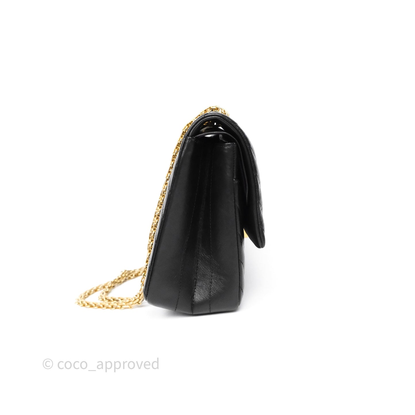 Chanel Reissue 226 Chevron Black Aged Calfskin Aged Gold Hardware