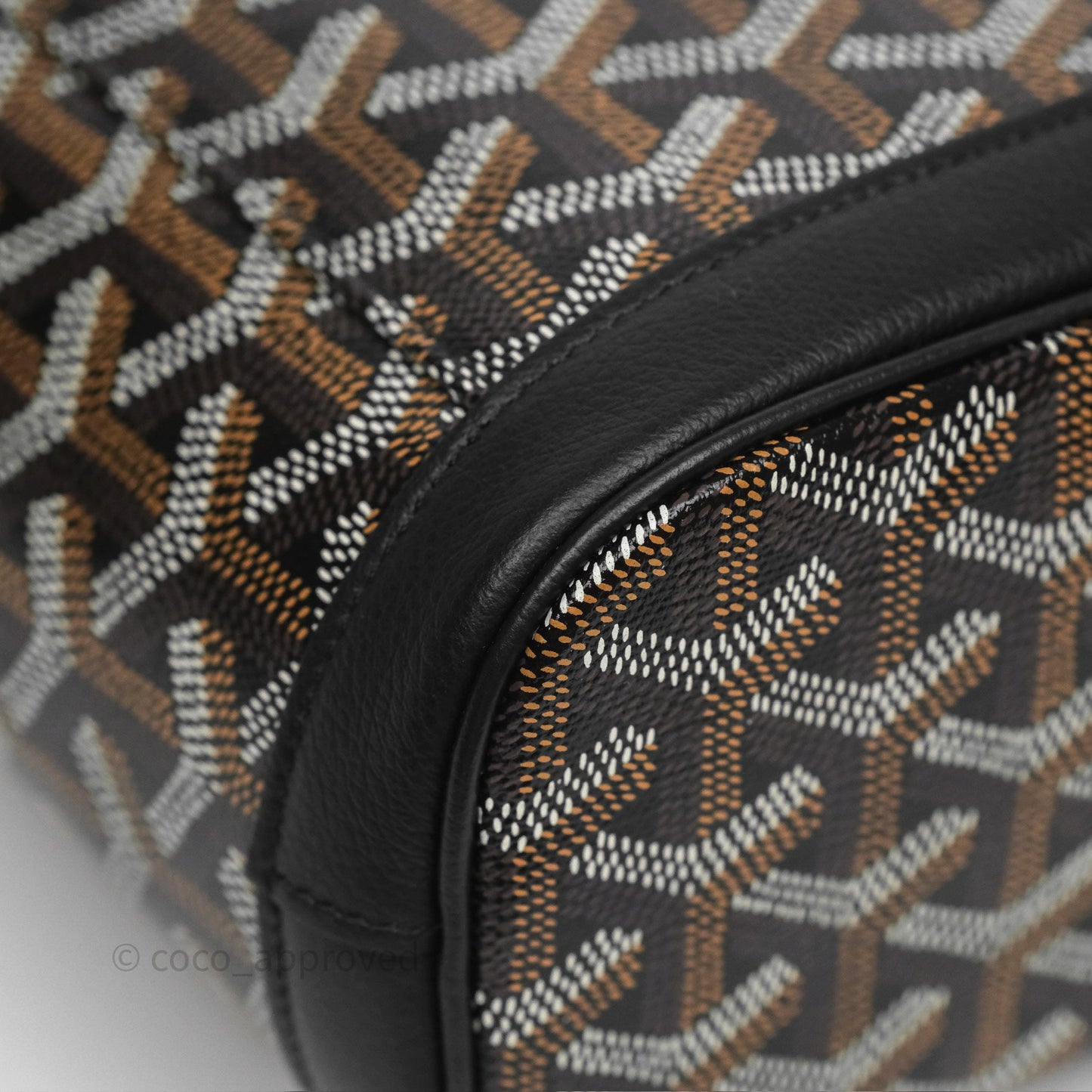 Goyard Mini Alpin Backpack Black Goyardine Calfskin