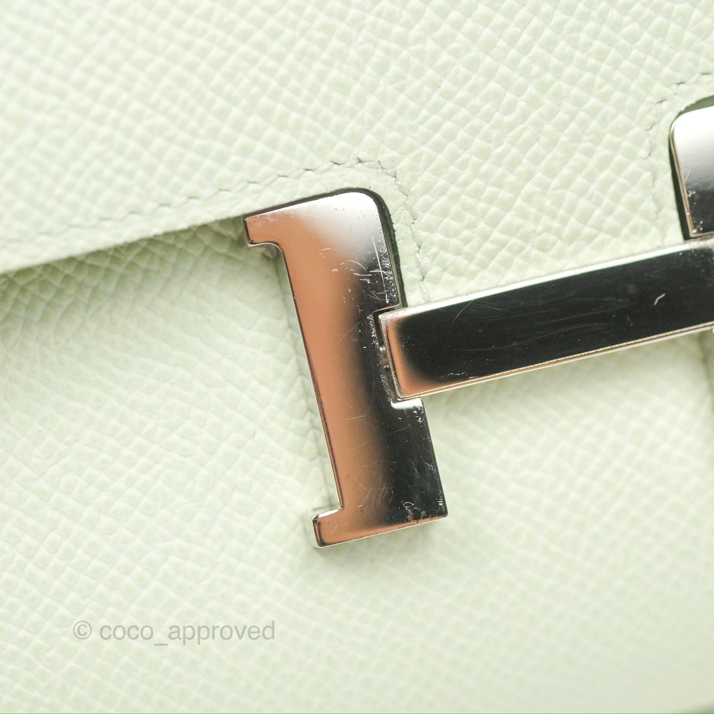 Hermès Constance To Go Wallet Vert Fizz Epsom Palladium Hardware