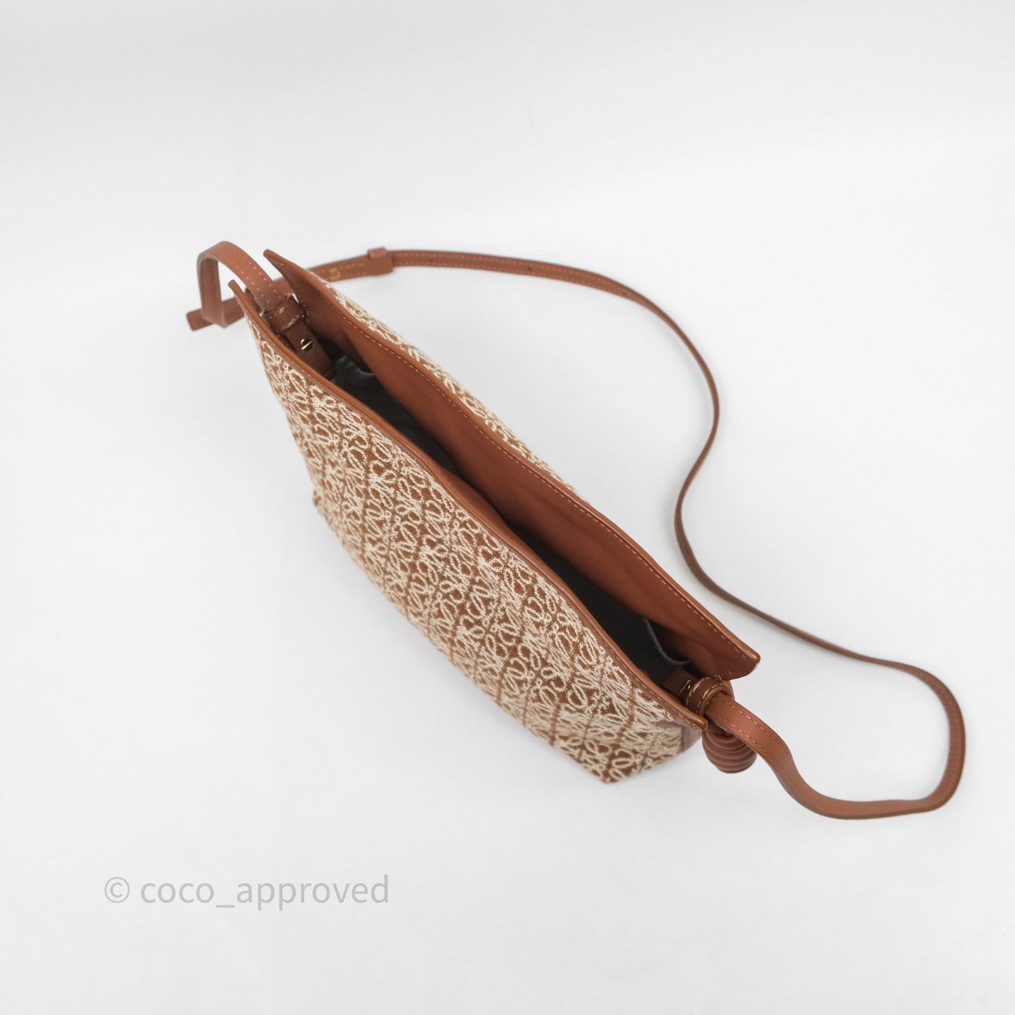 Loewe Jacquard Anagram Flamenco Knot Clutch Mini Bag Gold Hardware