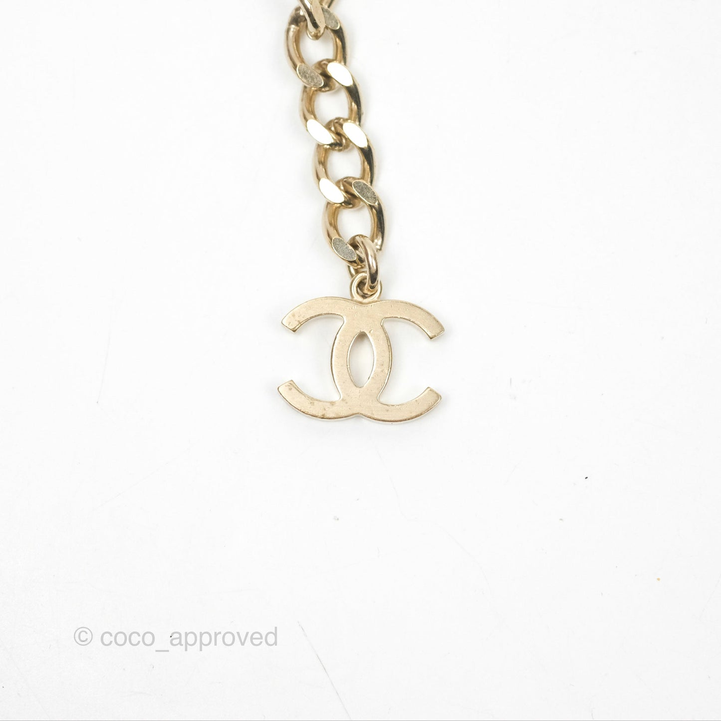 Chanel CC Woven Chain Belt Gold Hardware 17P