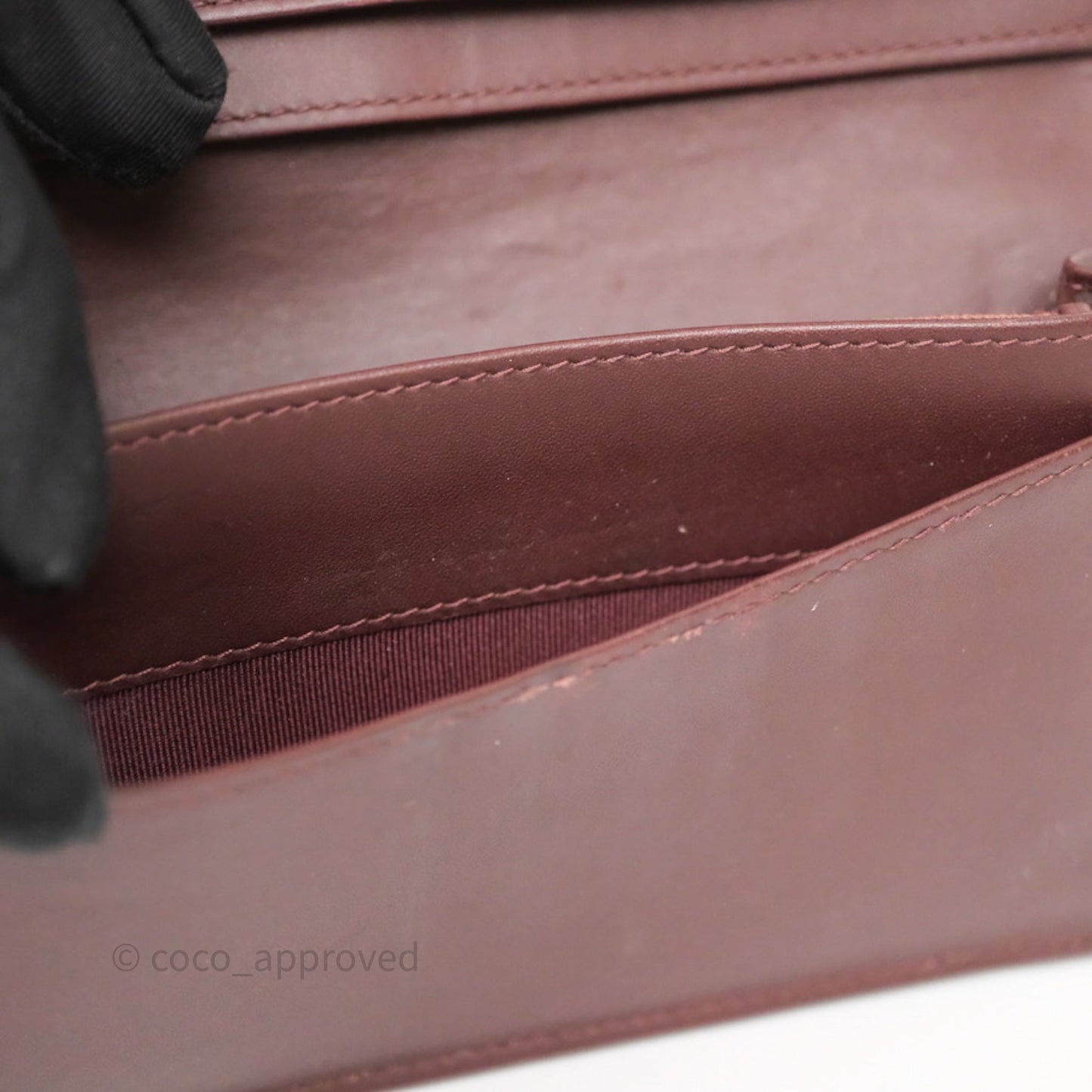 Chanel Classic Quilted Long Wallet Black Caviar Gold Hardware