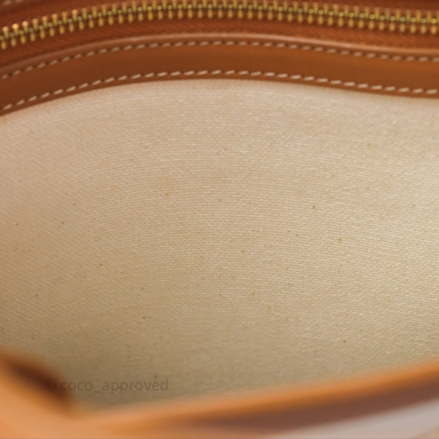 Celine Small Vertical Cabas Tote With Celine Print Natural/ Tan