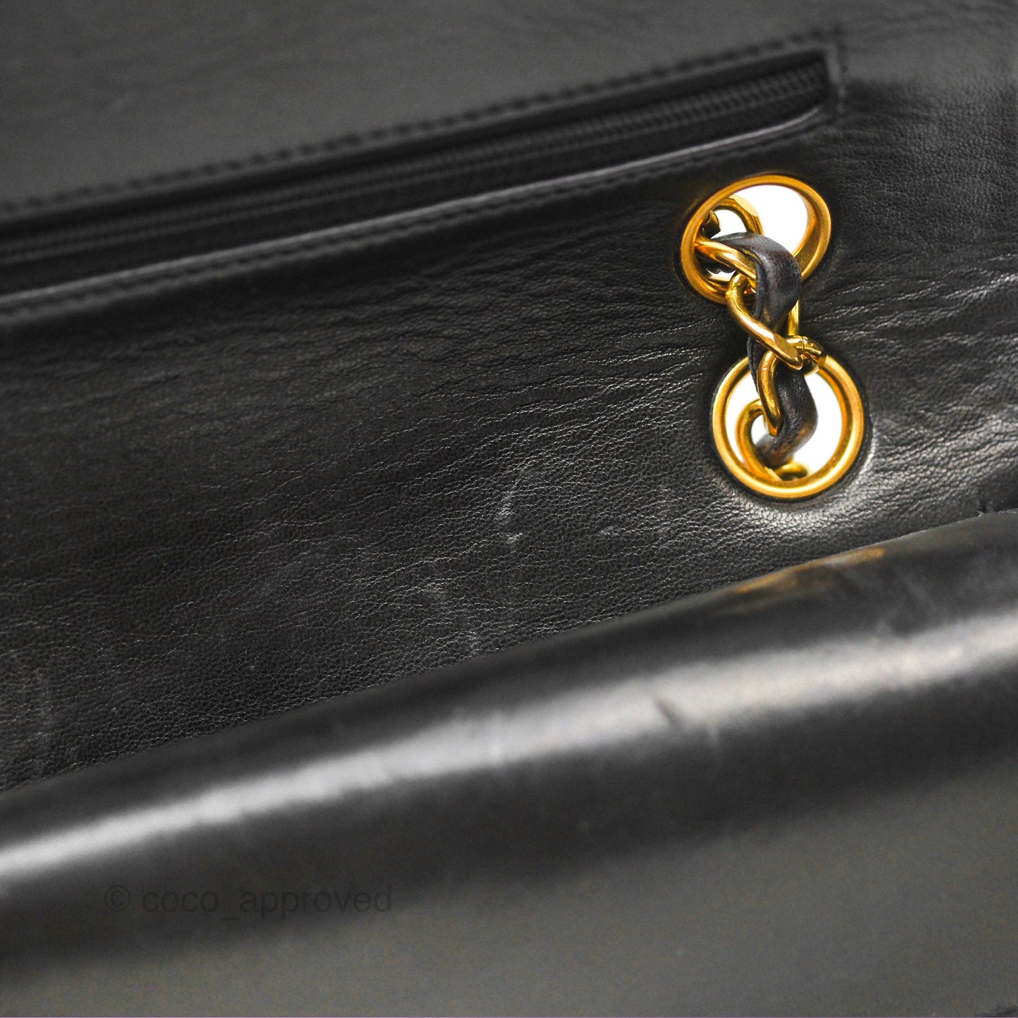 Chanel Classic Vintage Small Flap Black Lambskin 24K Gold Hardware