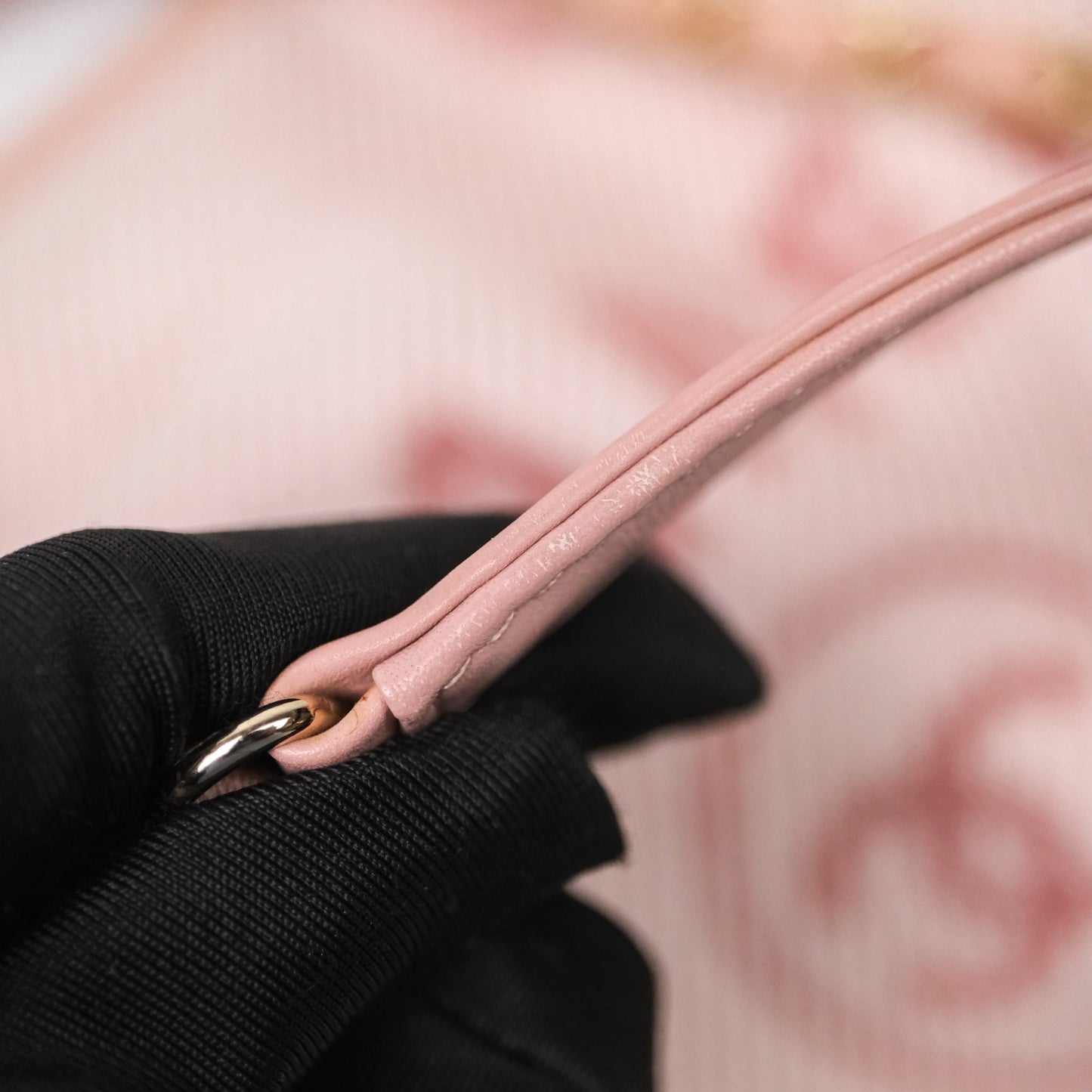 Chanel Large Deauville Tote Pink Canvas Gold Hardware