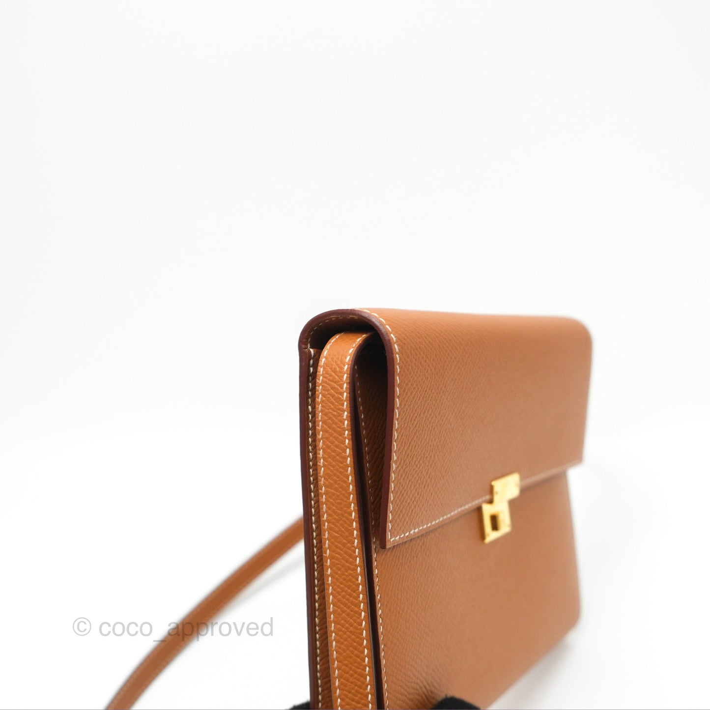 Hermès Clic 12 Wallet Gold Epsom Gold Hardware