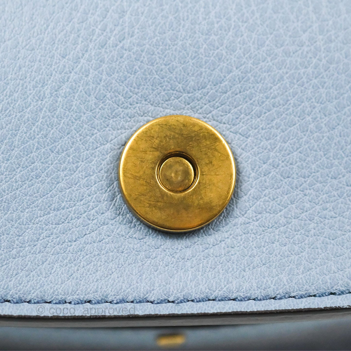 Chloé Nile Crossbody Bag Blue Calfskin