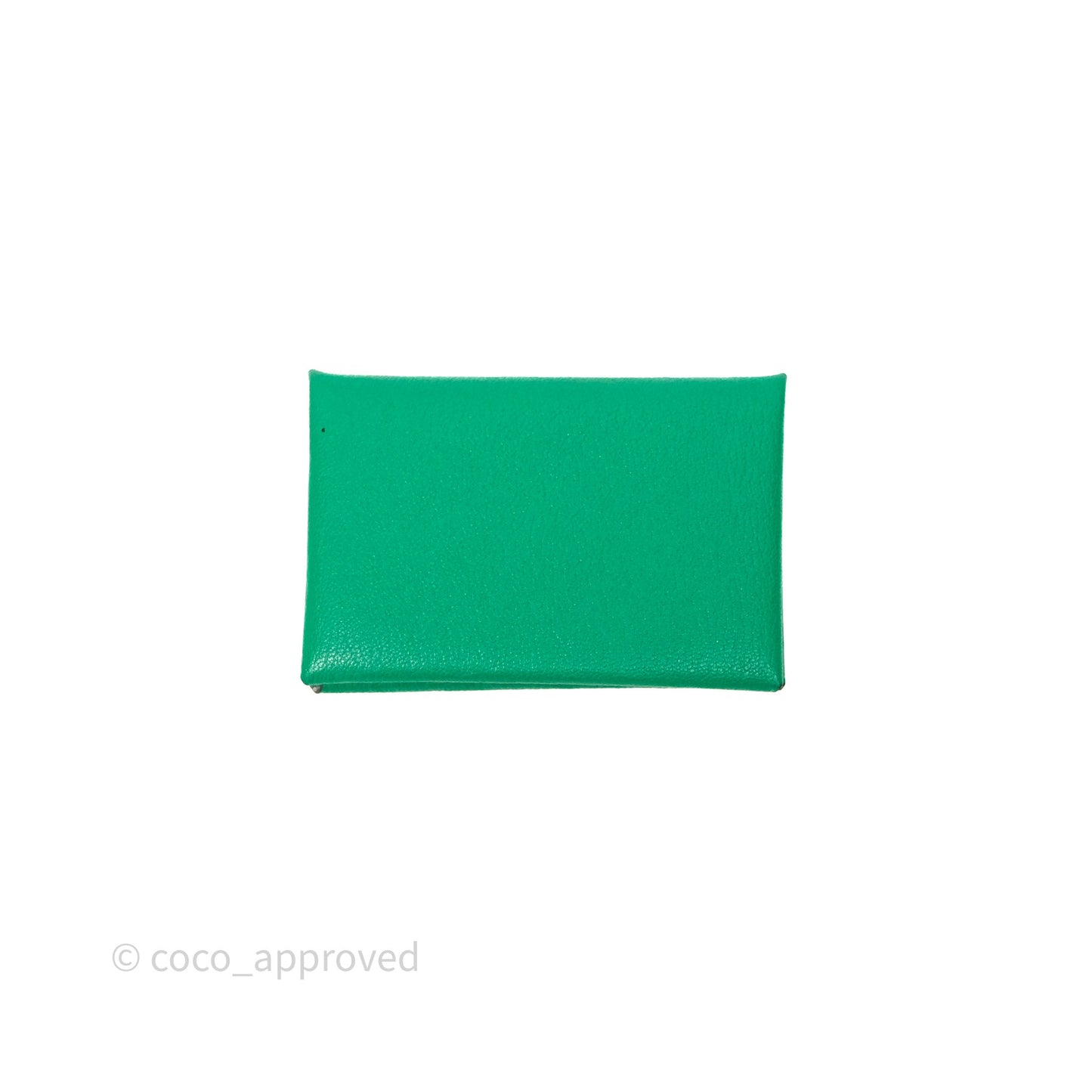 Hermès Calvi Verso Card Holder Vert Mysore
