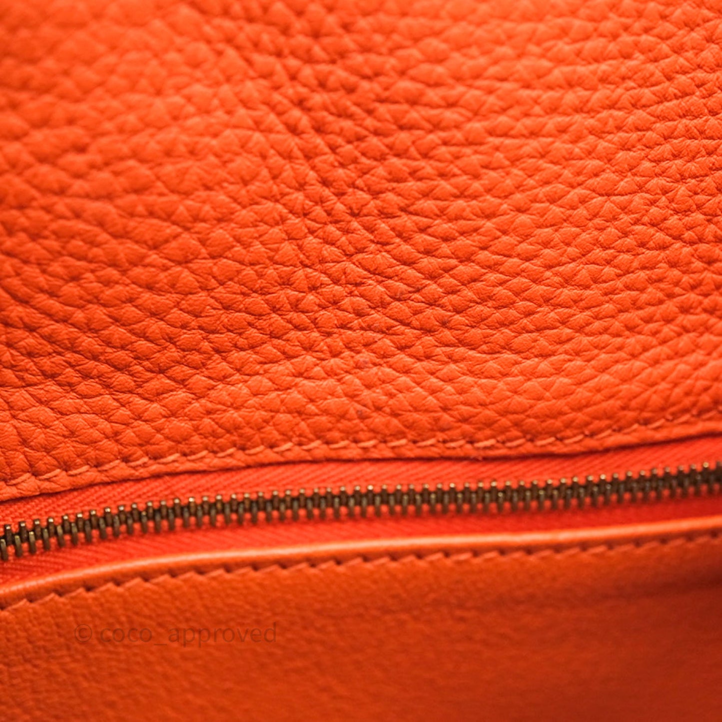 Hermes Kelly So Orange Togo Gold Hardware