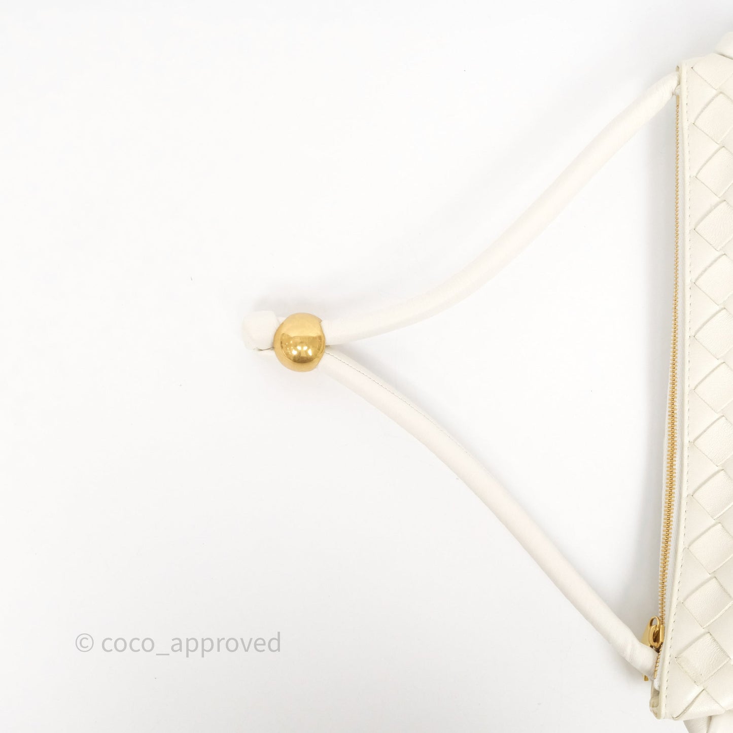 Bottega Veneta Small Turn Pouch Nappa Intrecciato White