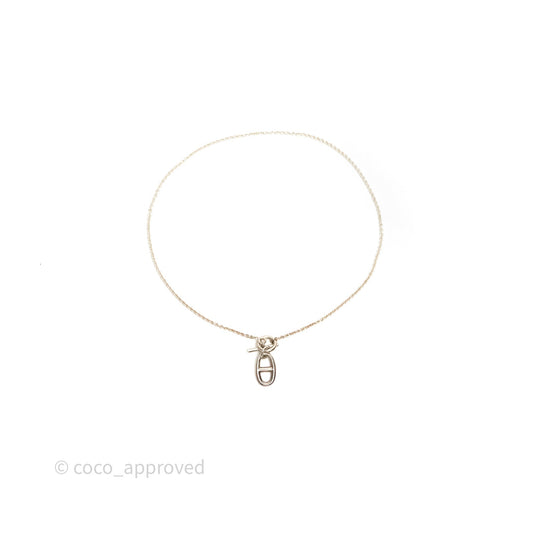 Hermes Chaine d'ancre Pendant Necklace Silver 925