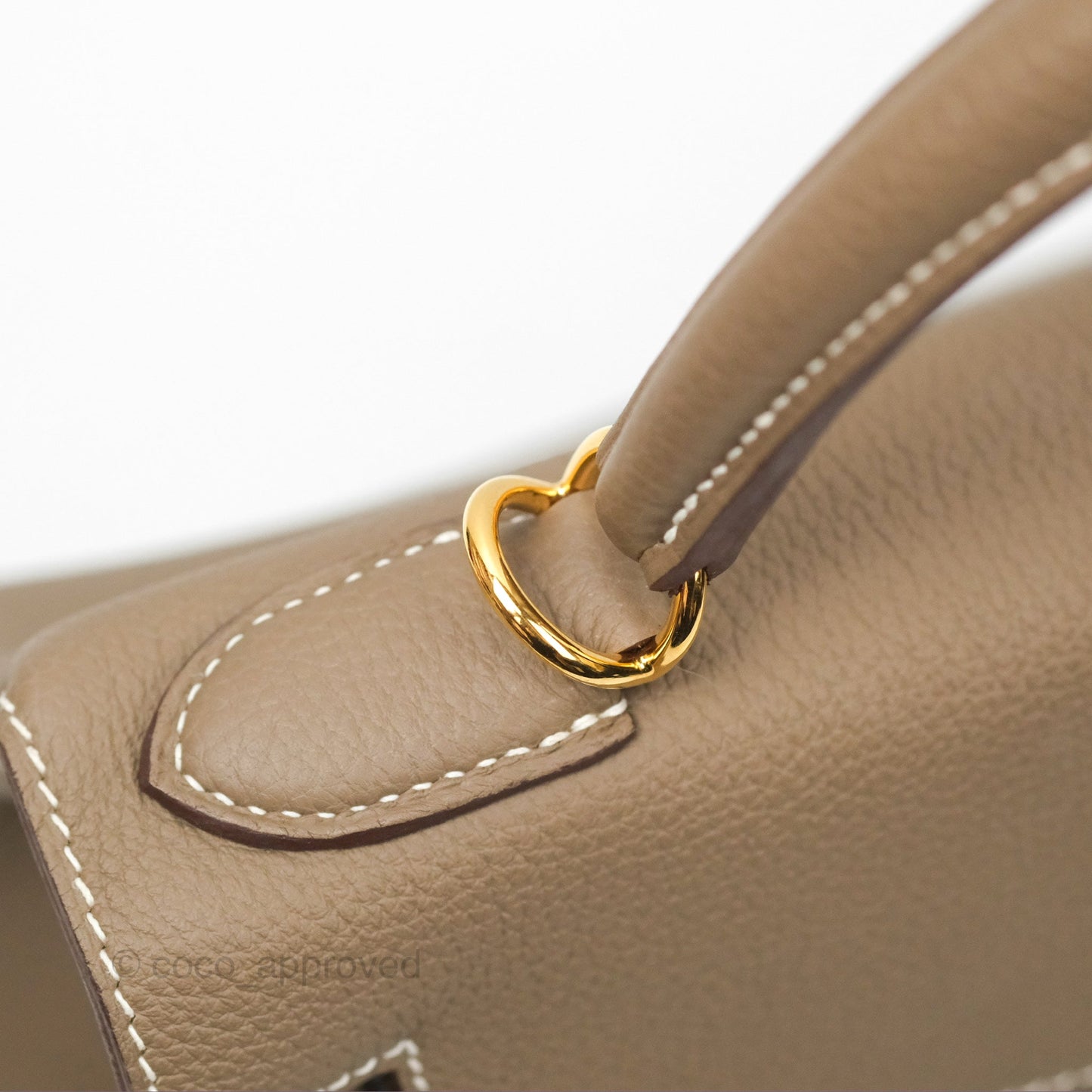 Hermès Kelly 28 Retourne Etoupe Togo Gold Hardware