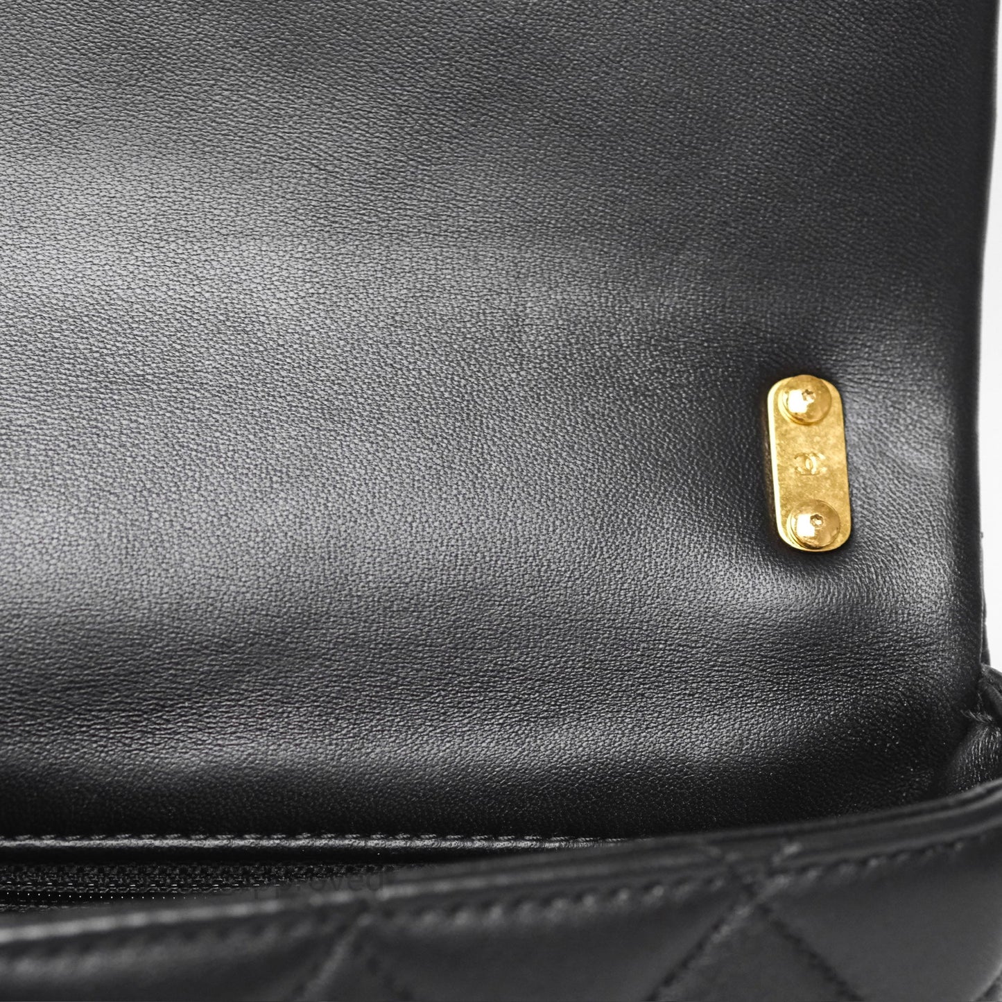 Chanel Small Funky Town Black Lambskin Aged Gold Hardware