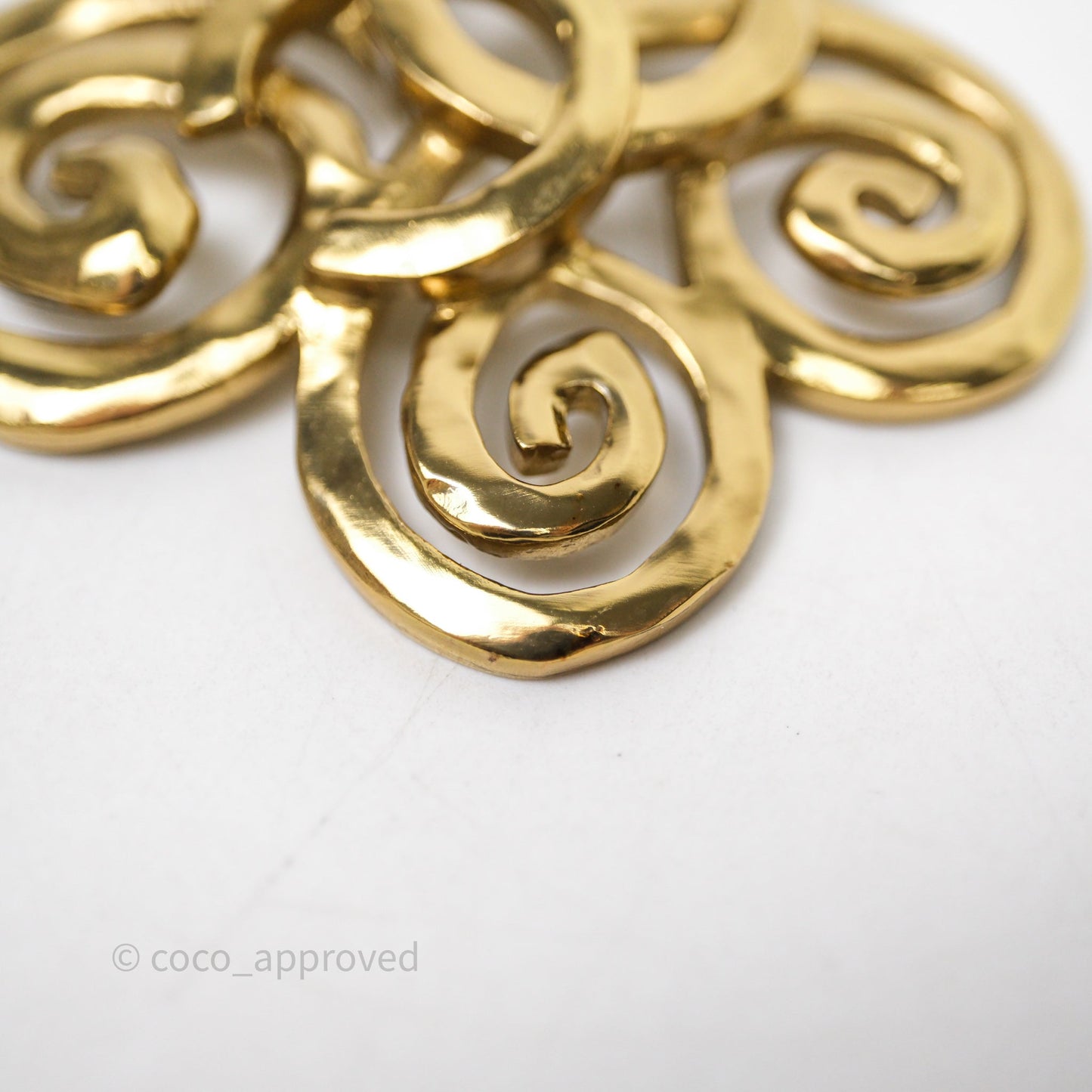 Chanel CC Butterfly Necklace Gold Tone 22S