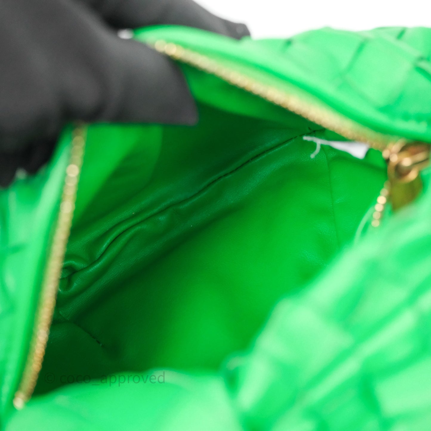 Bottega Veneta Mini Jodie Bag Green Intrecciato Lambskin