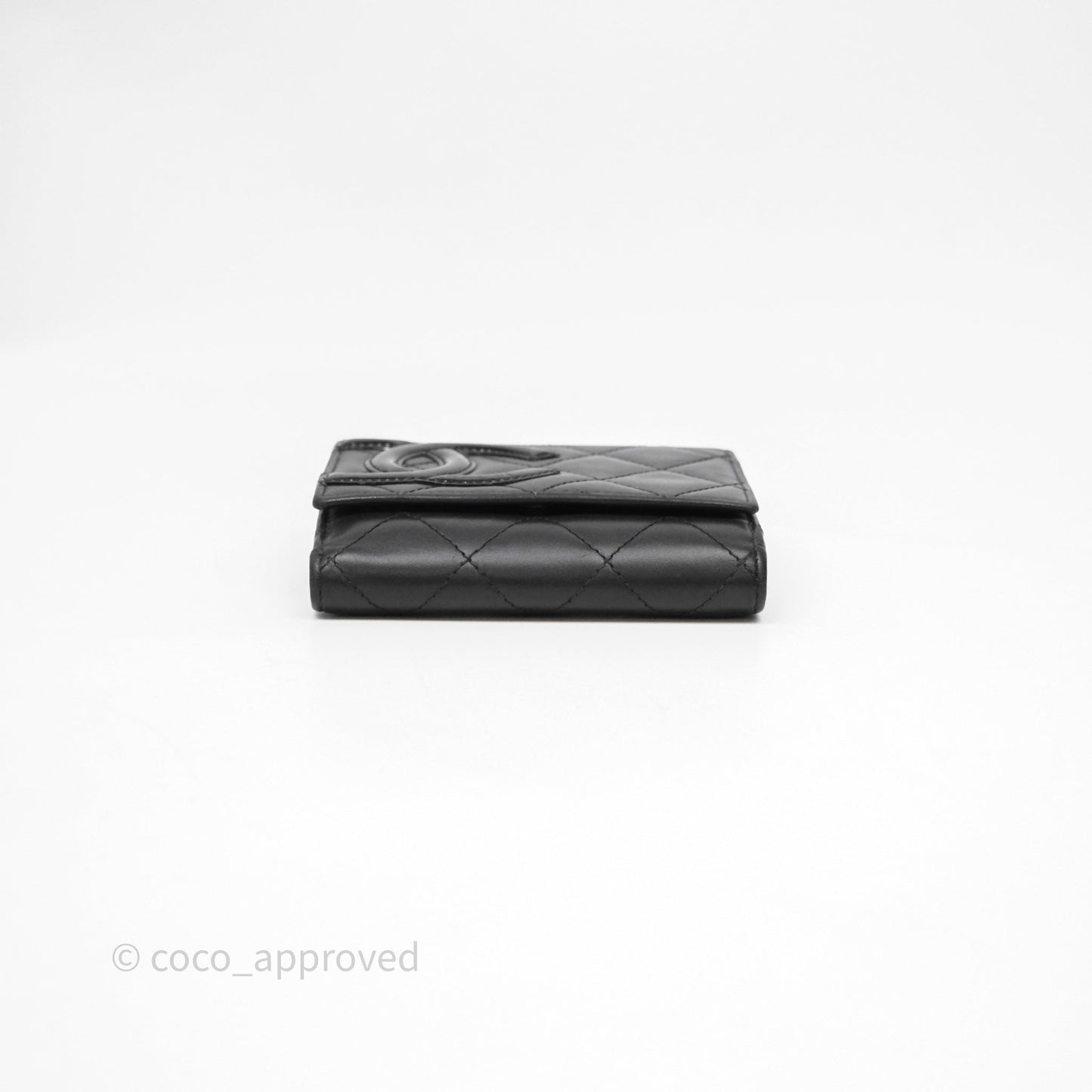 Chanel Quilted Cambon Short Wallet Black