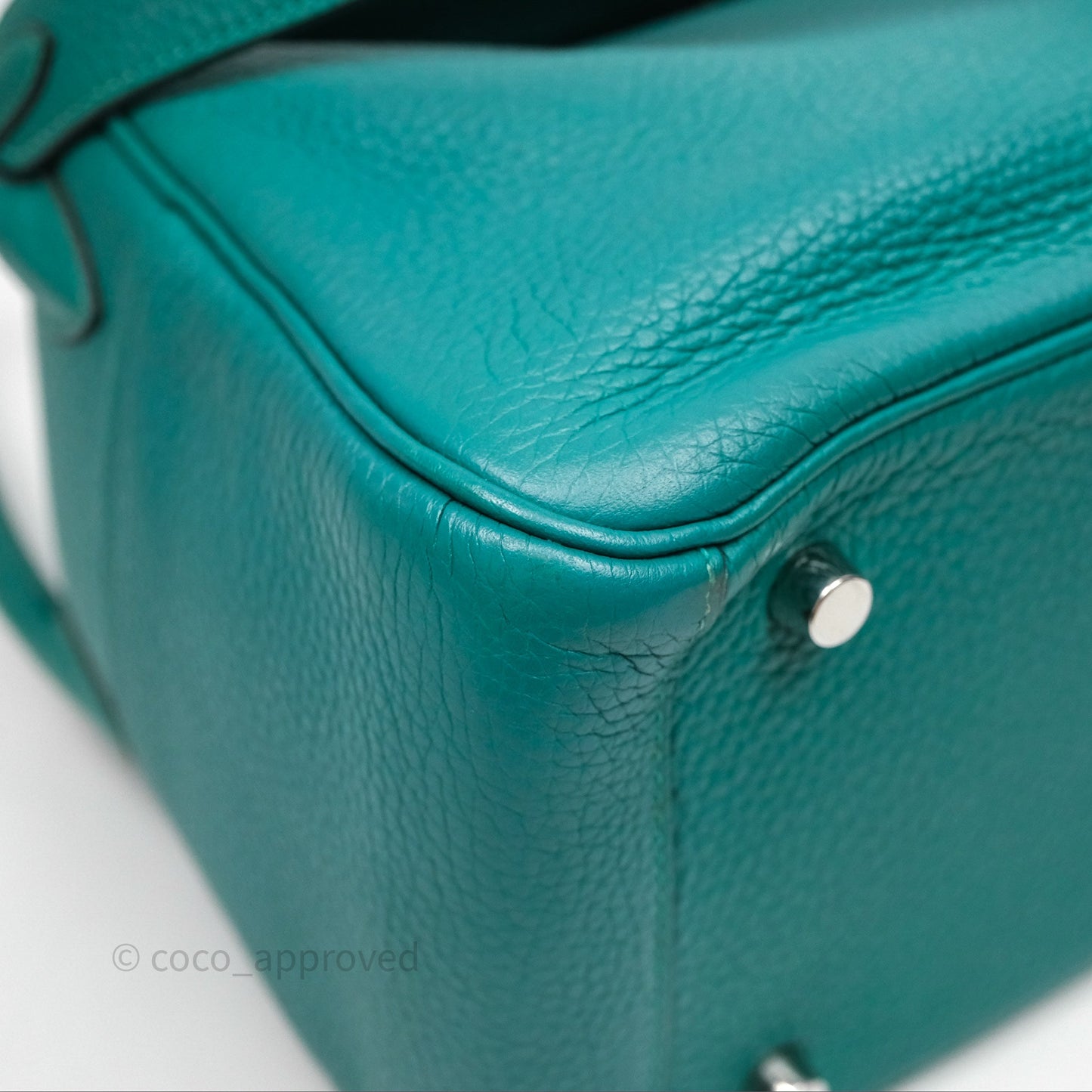 Hermès Lindy 26 Vert Verone U1 Clemence Palladium Hardware
