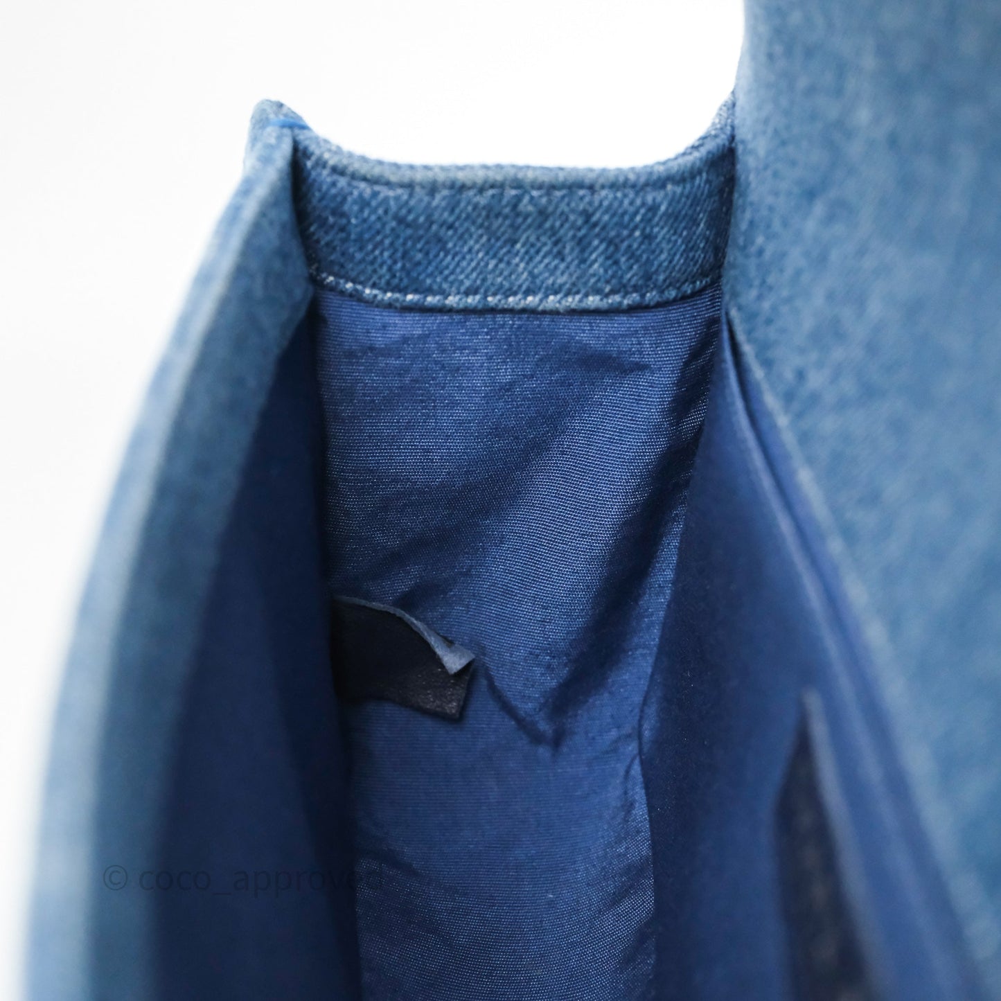 Chanel Medium Boy Blue Denim Tweed Silver Hardware