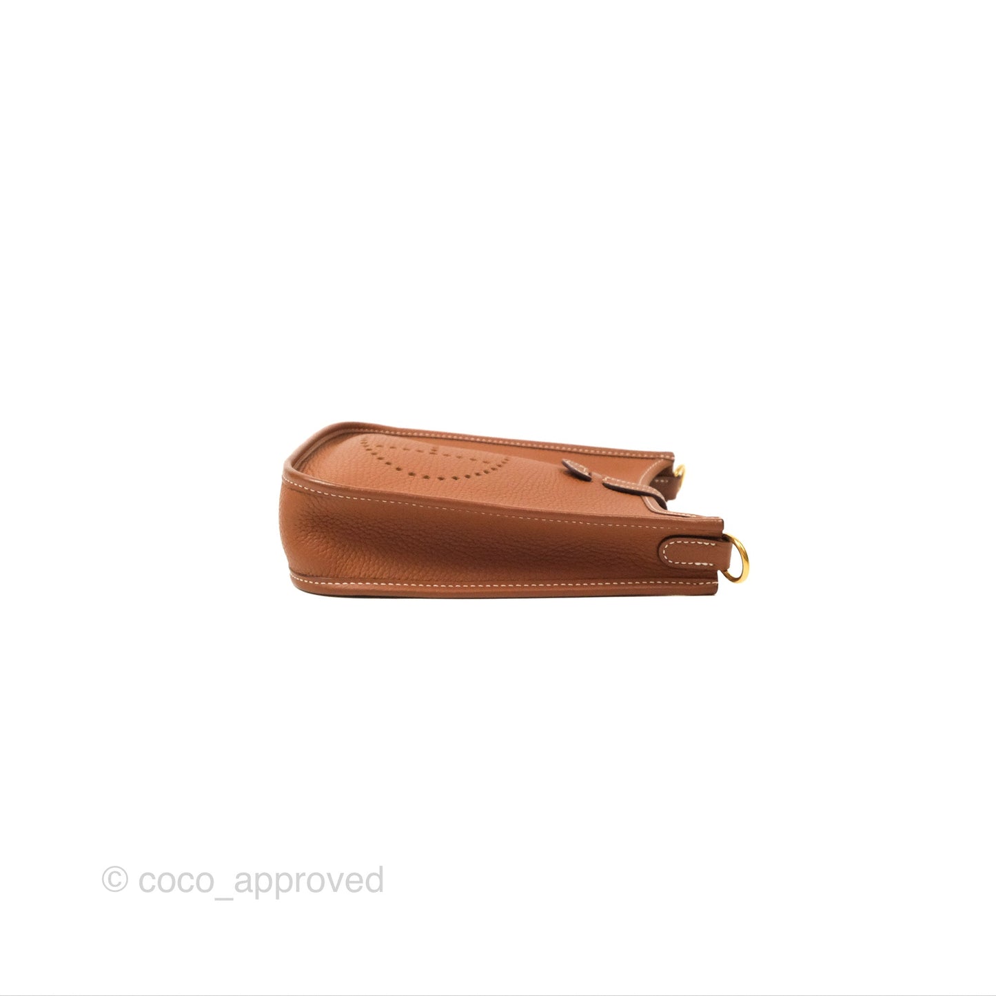 Hermès Mini Evelyne 16 Gold Clemence Gold Hardware