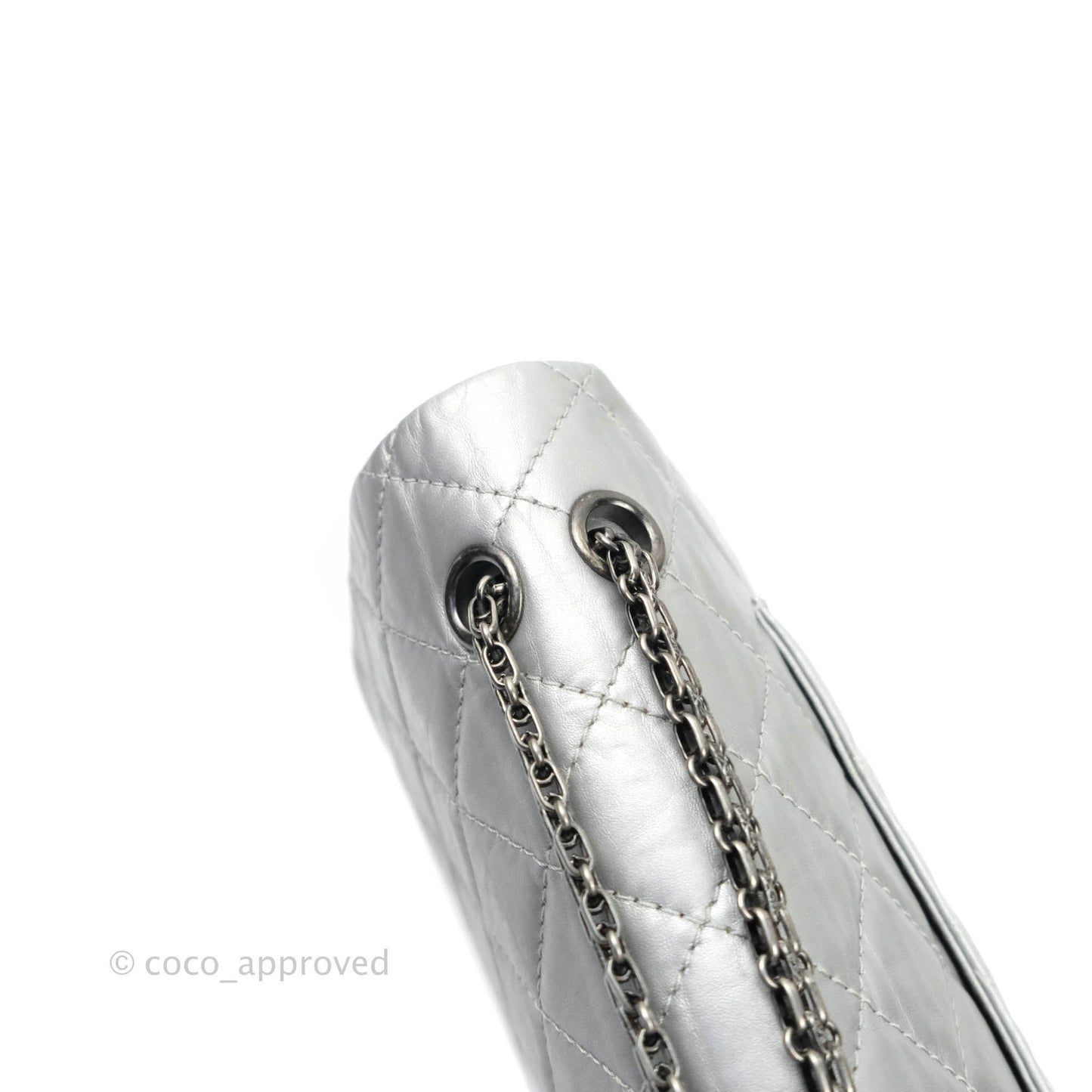 Chanel Reissue 227 Quilted Aged Calfskin Silver Ruthenium Hardware