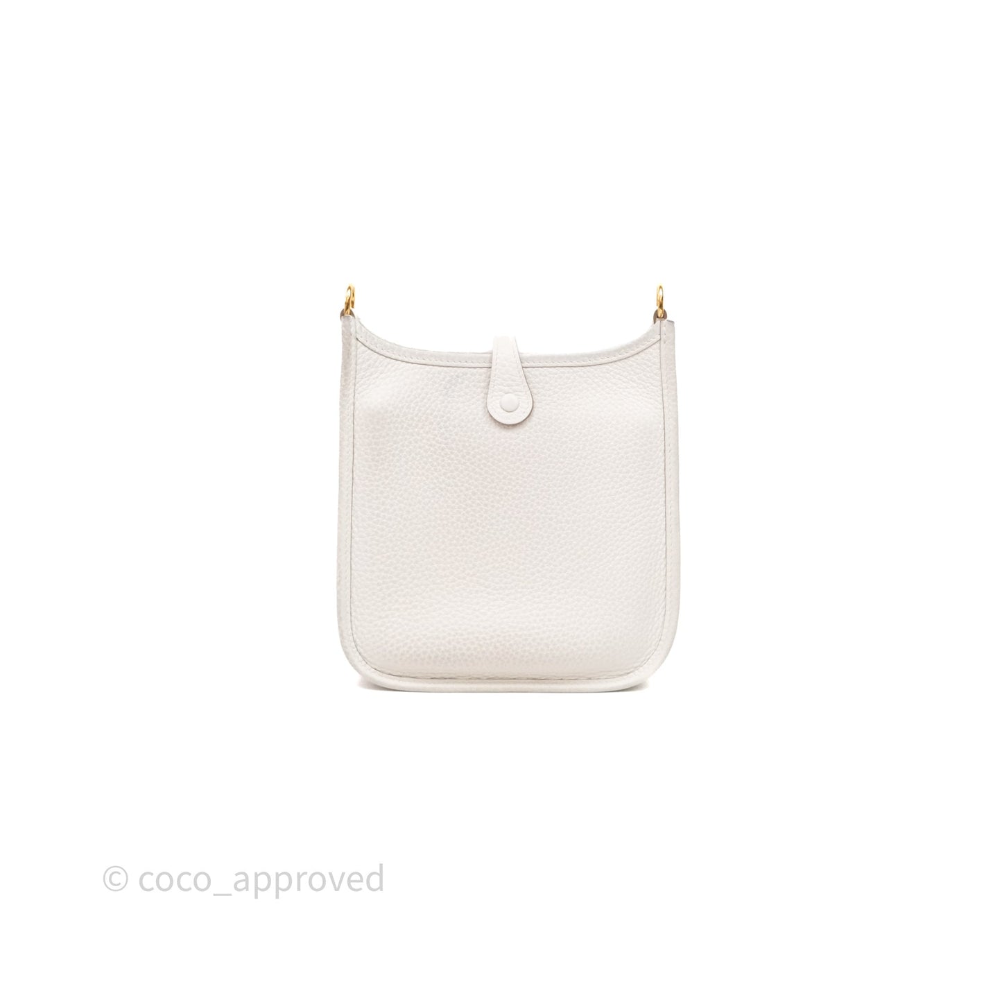 Hermès Mini Evelyne 16 Gris Pale M4 Clemence Gold Hardware