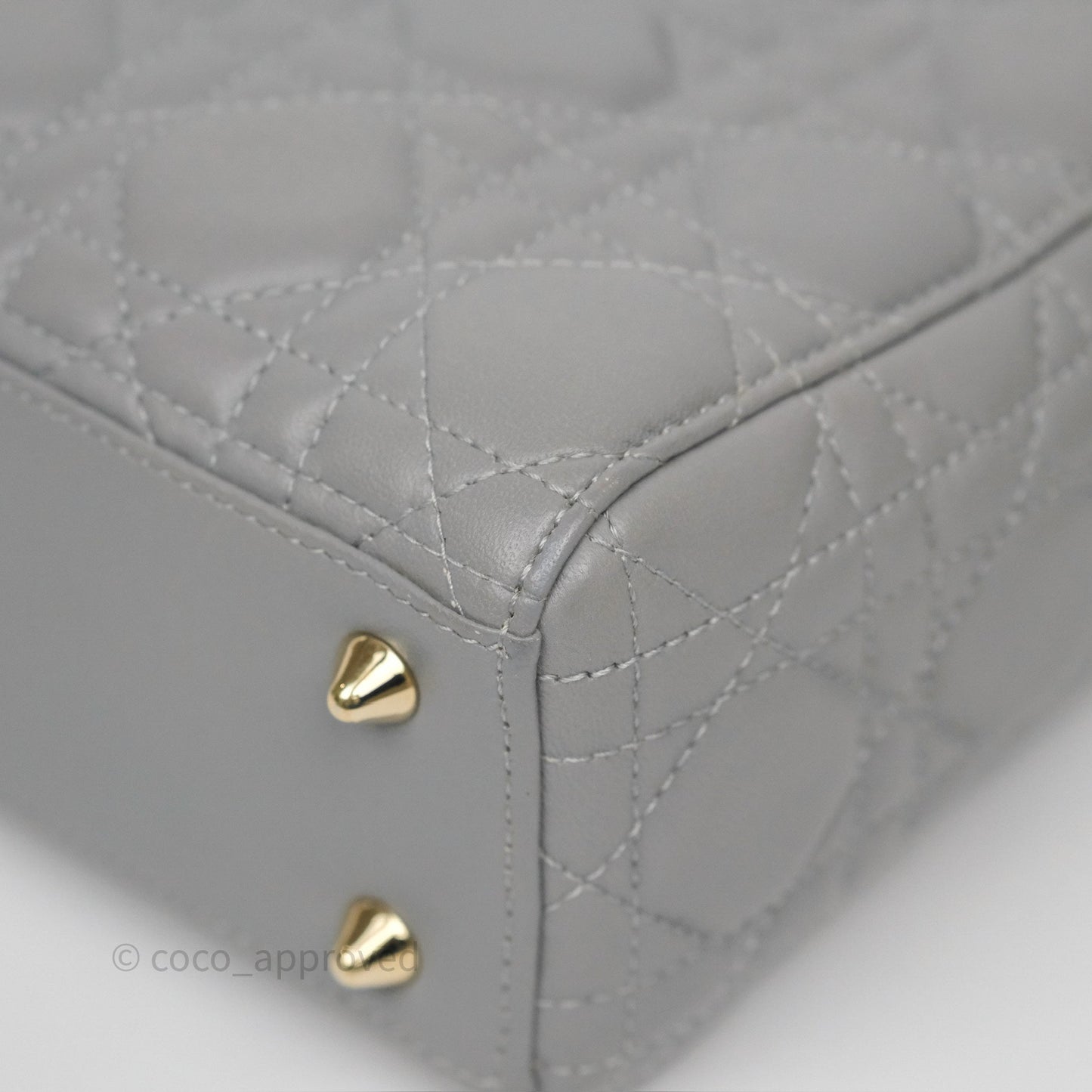 Dior Lady Dior My ABCDior Grey Lambskin Cannage
