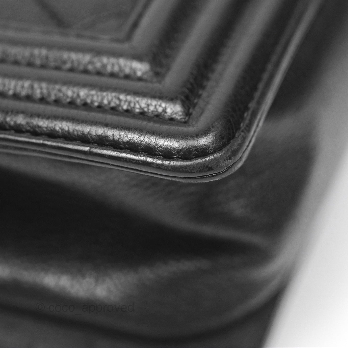 Chanel Medium Boy Quilted Black Calfskin Ruthenium Hardware