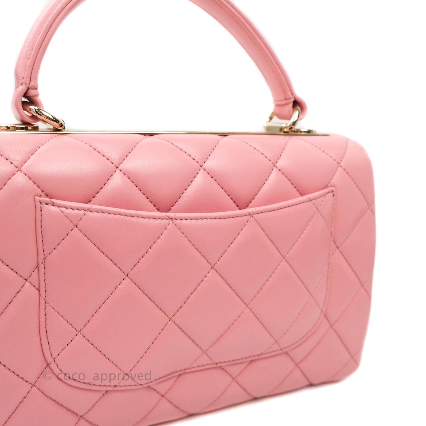 Chanel Quilted Trendy CC Small Pink Lambskin Gold Hardware