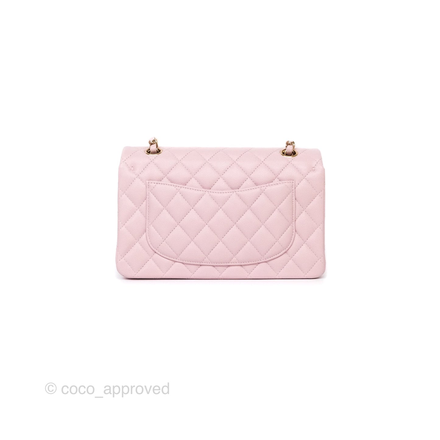 Chanel Small S/M Classic Flap Light Pink Caviar Gold Hardware