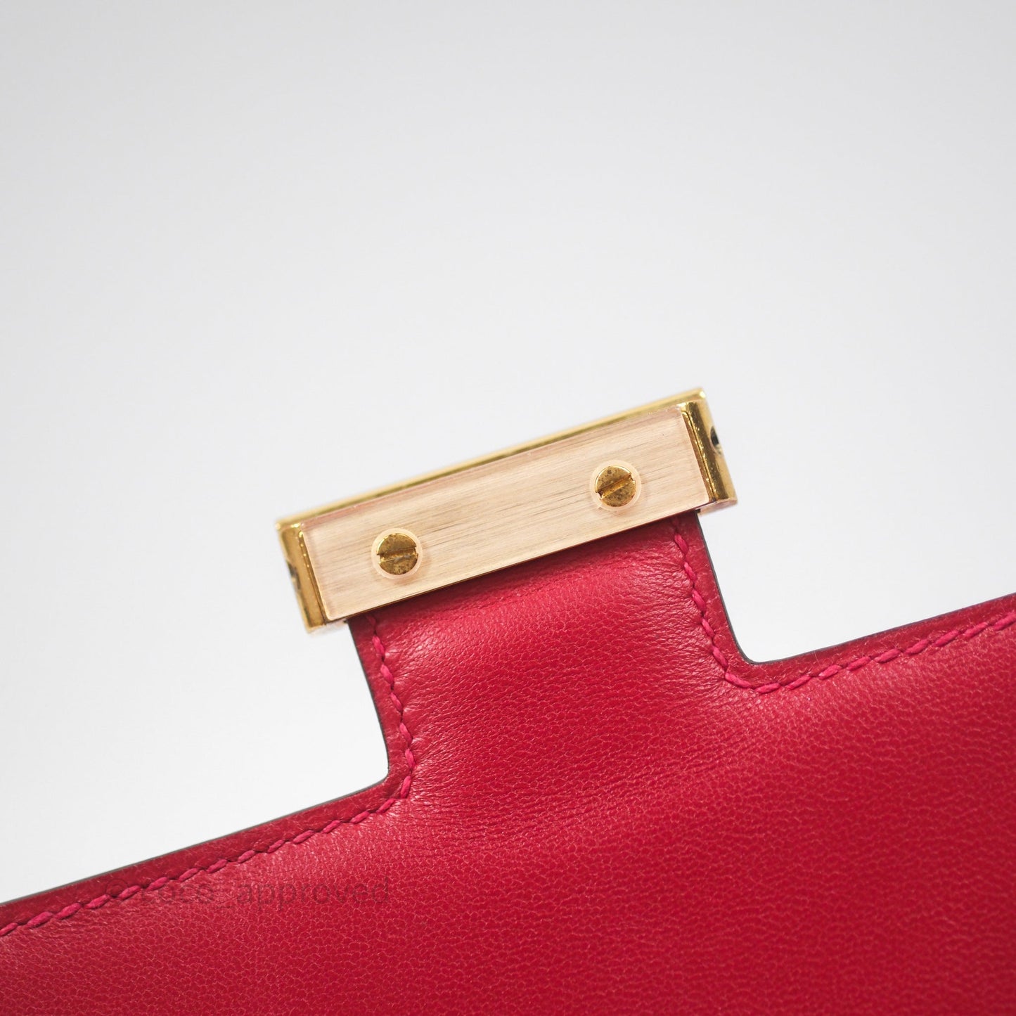Hermès Constance Mini 18cm Rouge Casque Epsom Gold Hardware