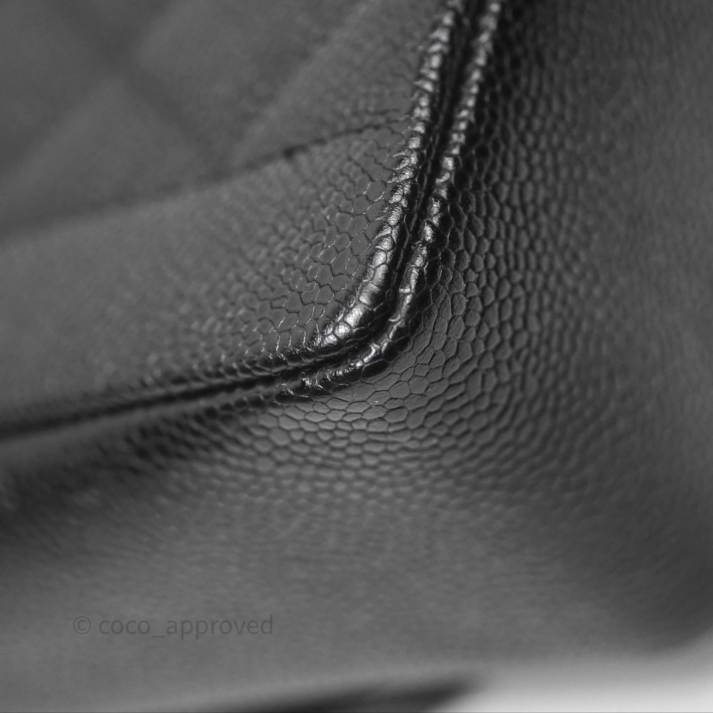 Chanel Small Vintage Quilted Classic Diana Flap Bag Black Caviar 24K Gold Hardware