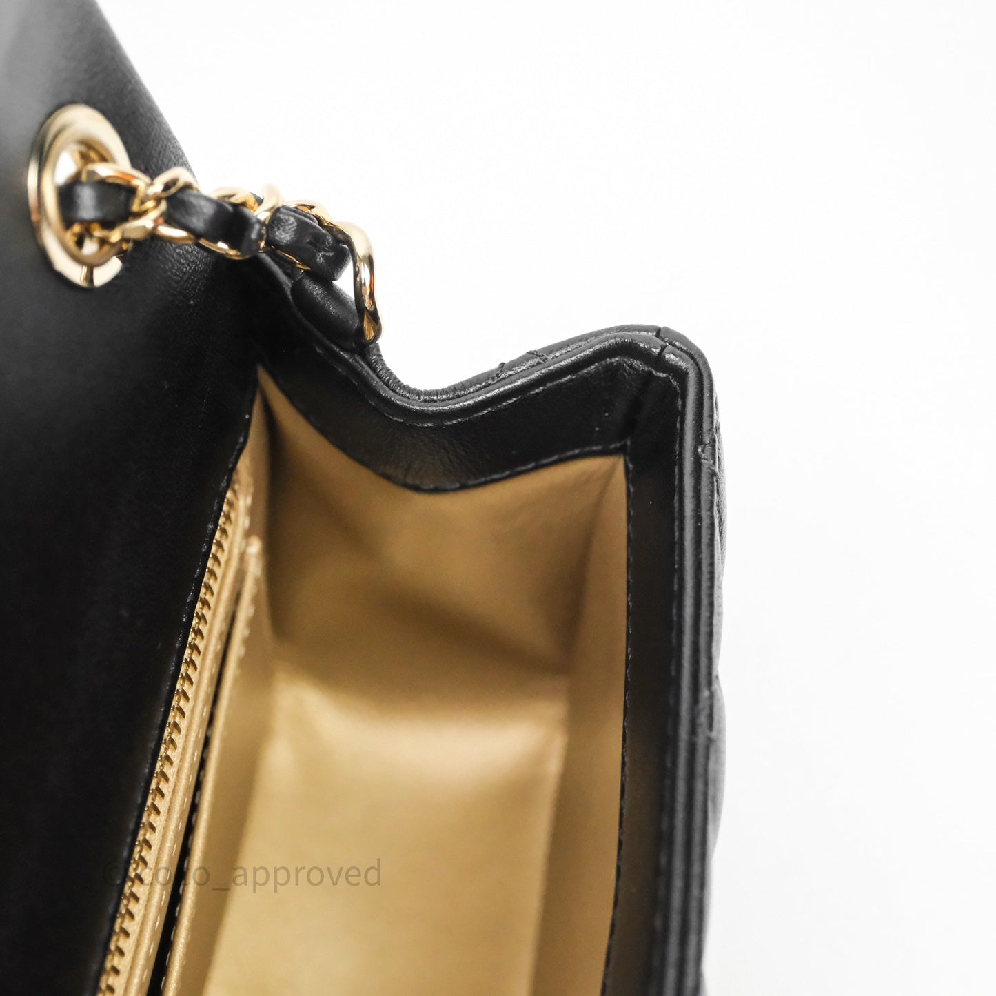 Chanel Ball Crush Mini Rectangular Black Lambskin Gold Hardware