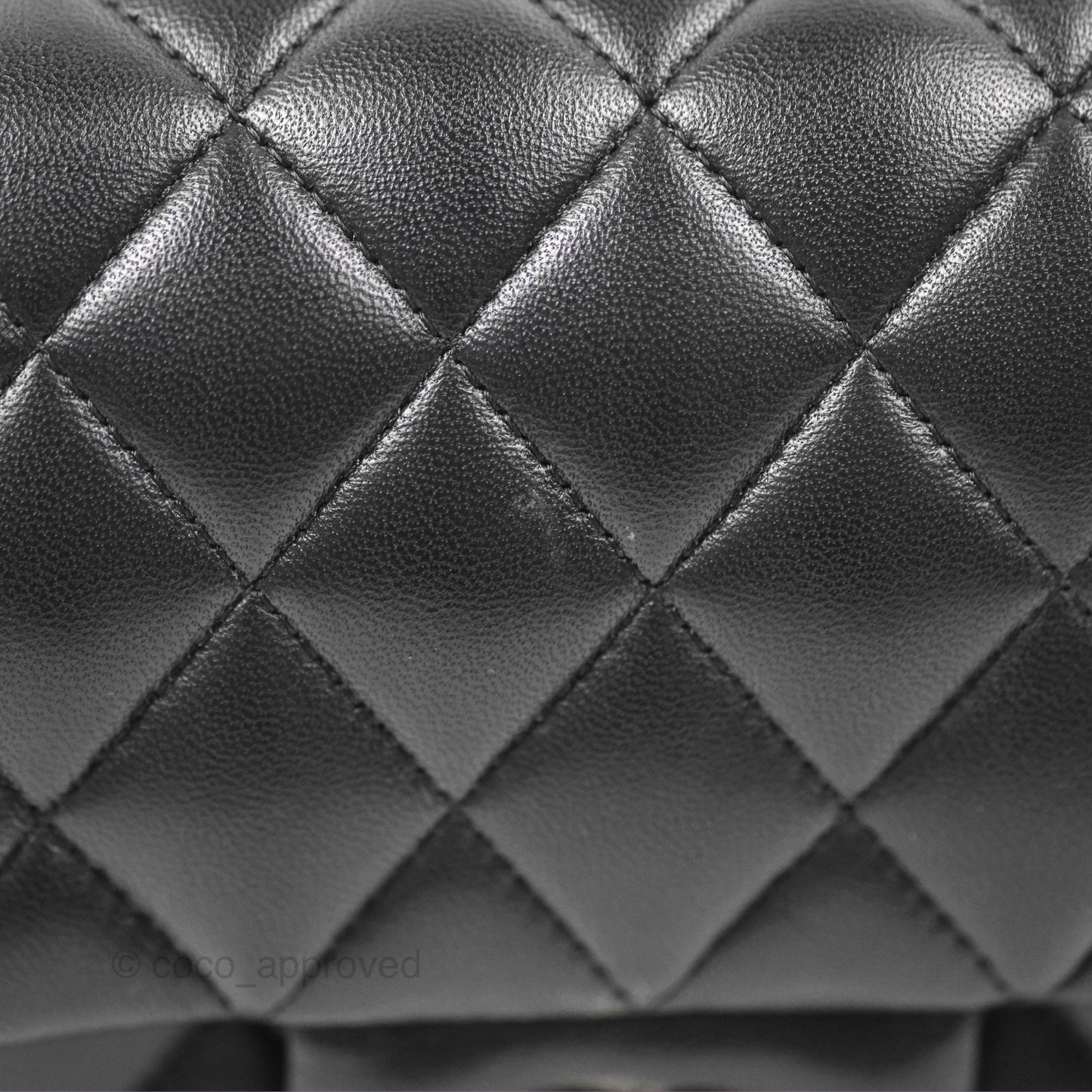 Chanel Small Classic Quilted Flap Black Lambskin Silver Hardware