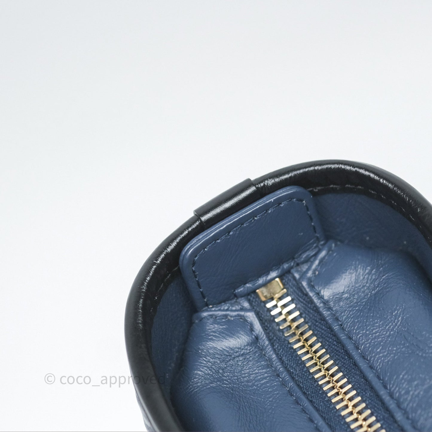 Chanel New Medium Gabrielle Hobo Quilted Navy Black Aged Calfskin