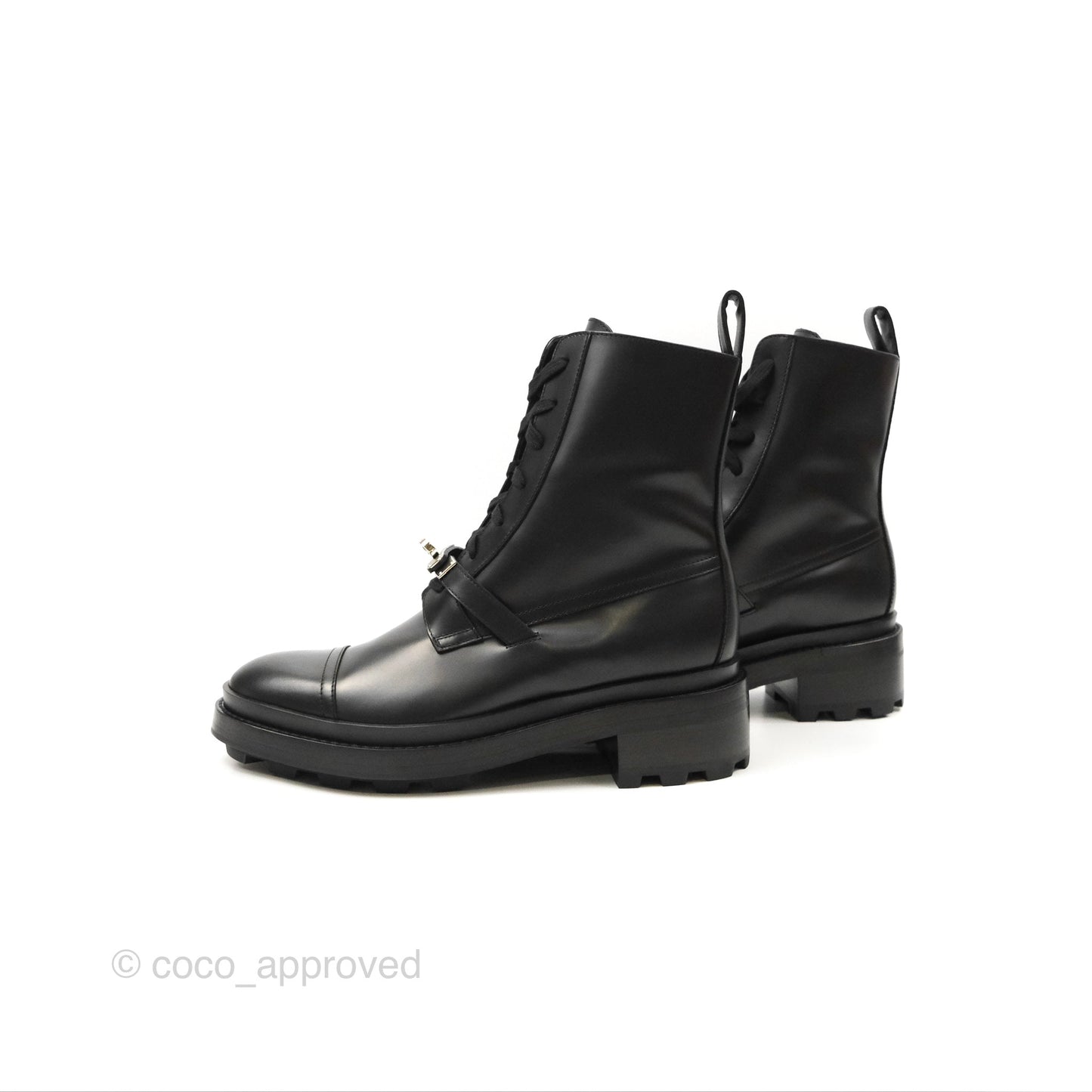 Hermes Funk Ankle Boots Black 39