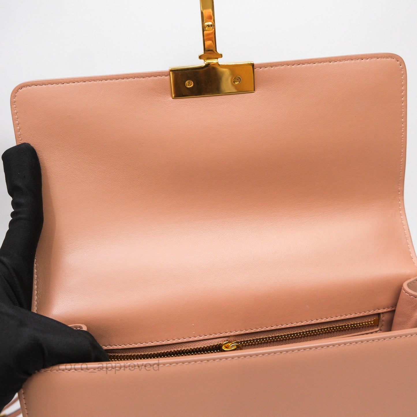 Christian Dior Small 30 Montaigne Bag Pink Calfskin Gold Hardware
