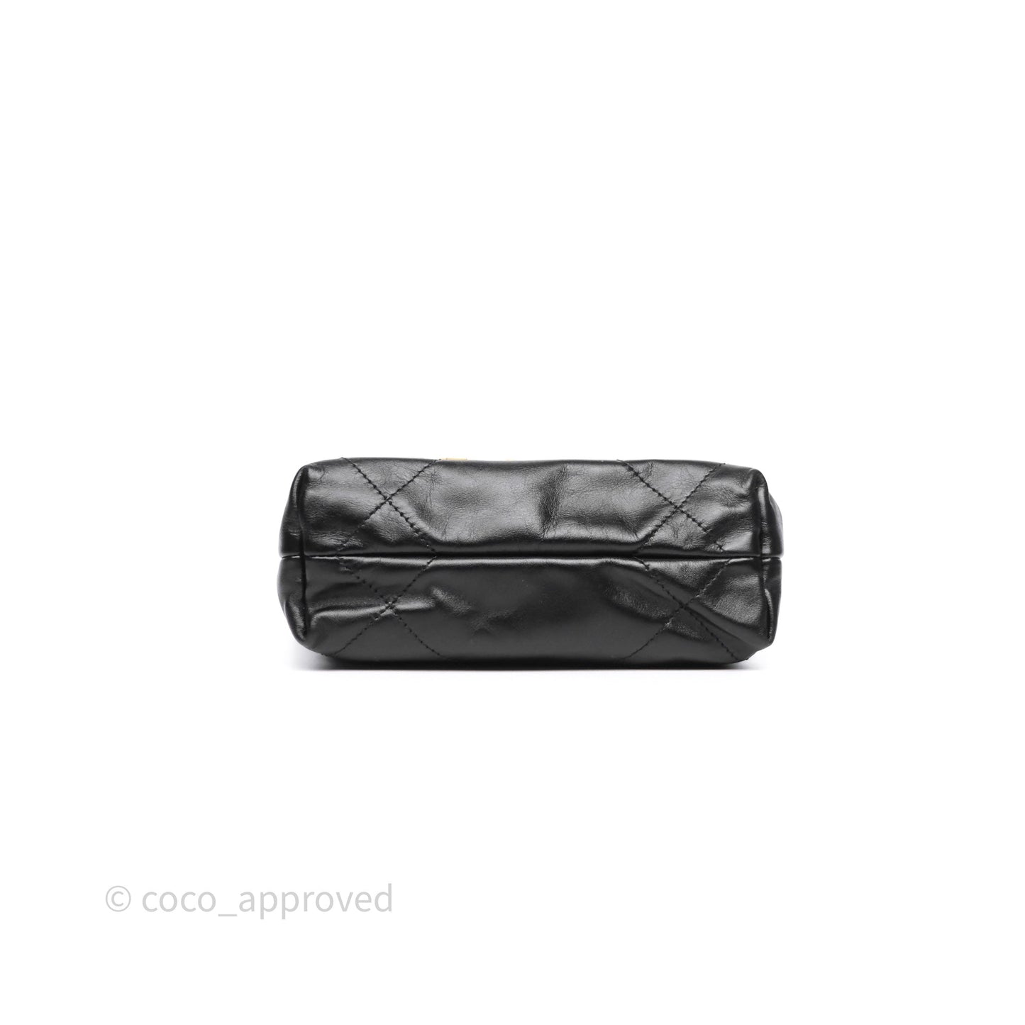 Chanel 22 Mini Bag Black Crumpled Calfskin