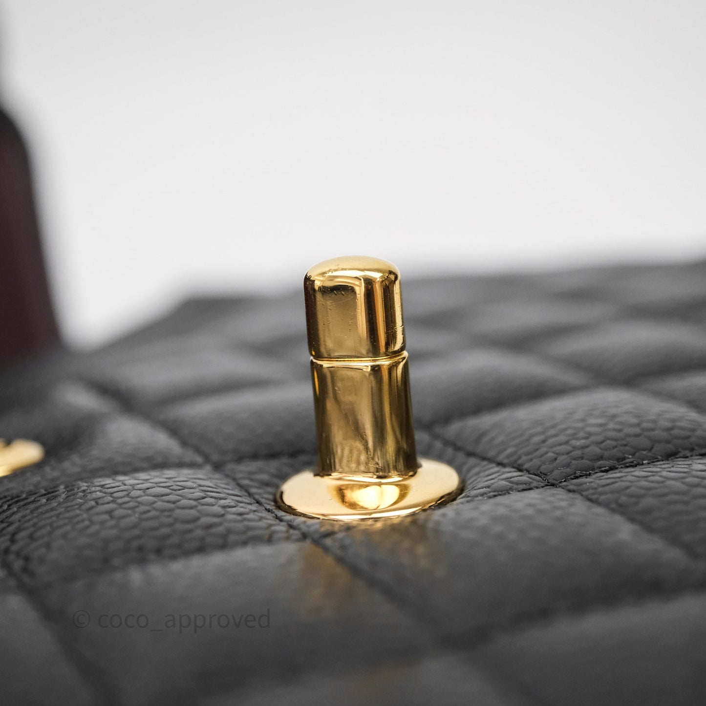 Chanel Classic Medium Flap Quilted Black Caviar Gold Hardware