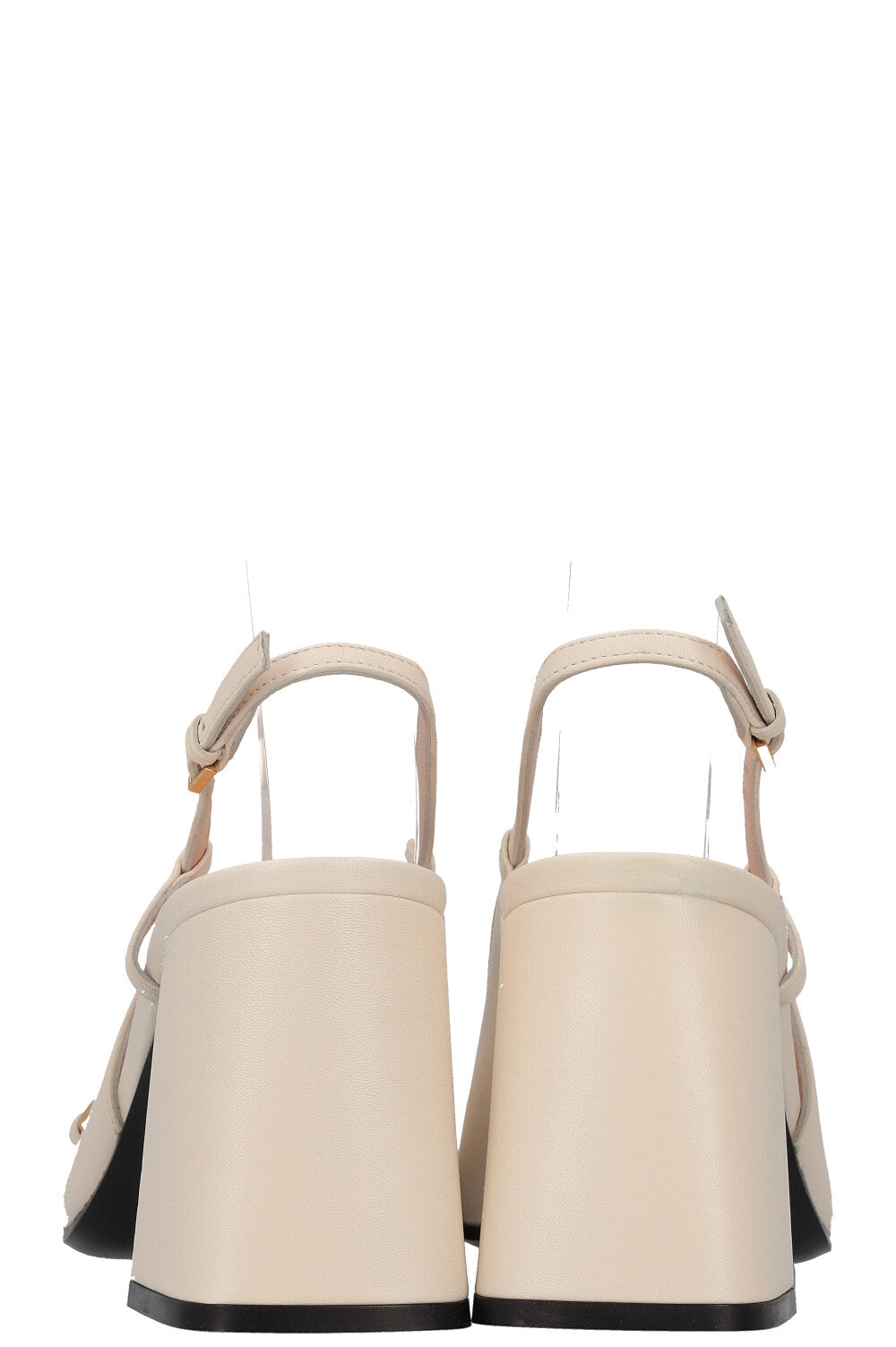 Luxury Gucci Trending 2025 Square Toe Horsebit Heels Ivory