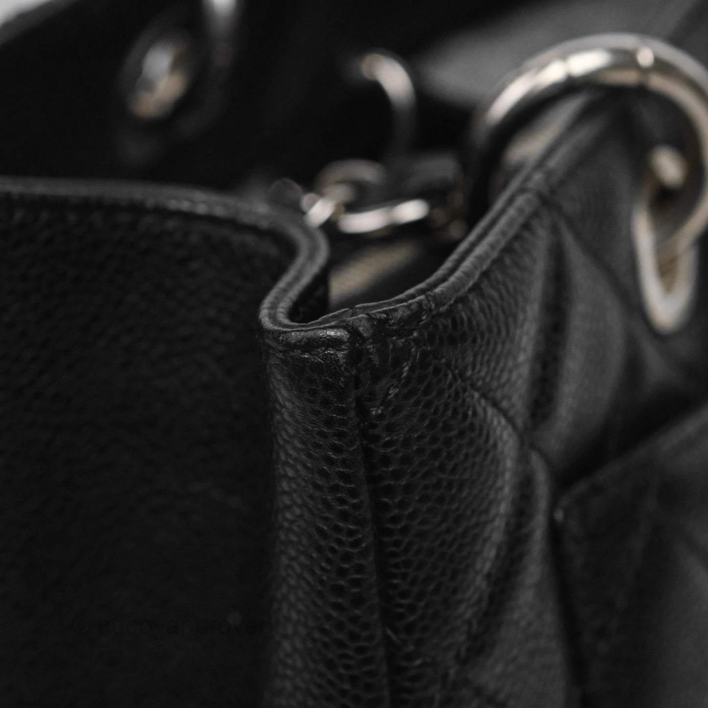 Chanel GST Black Caviar Silver Hardware