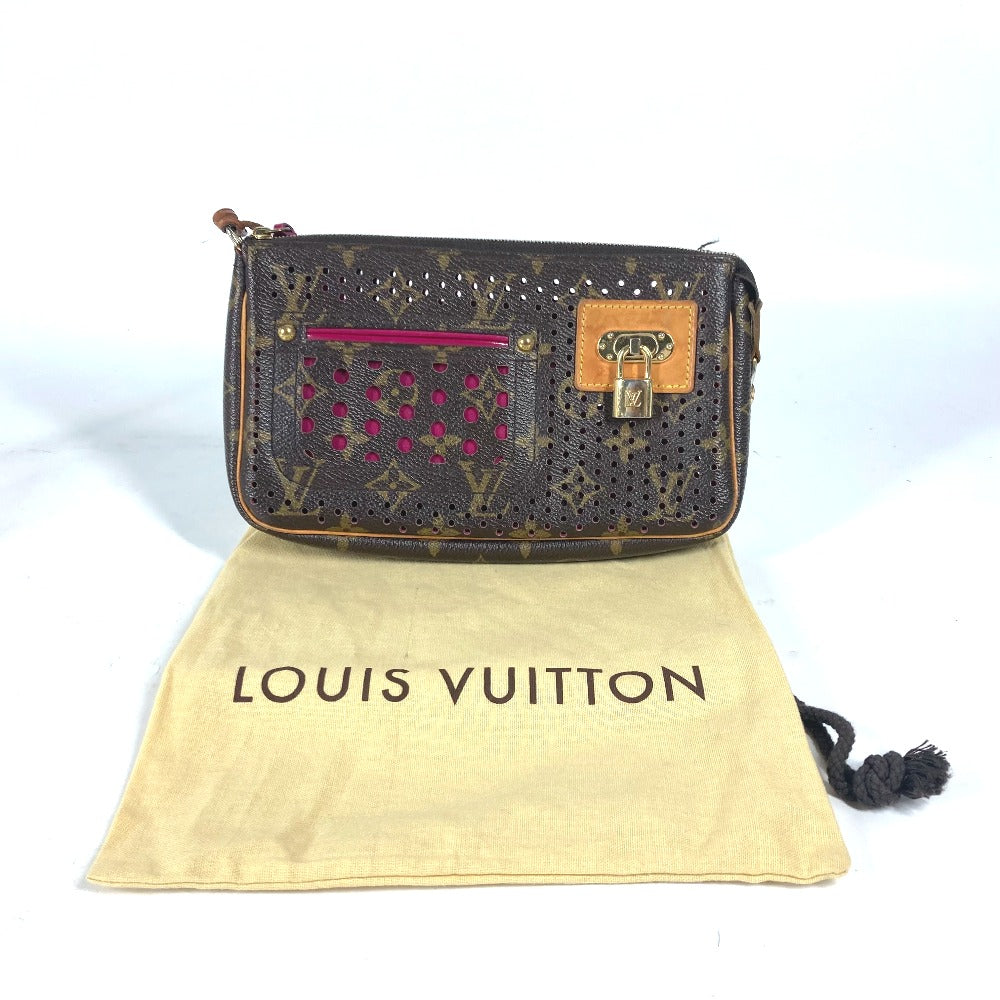LOUIS VUITTON Shoulder Bag M95183 Monogram canvas pink Monogram Perfo Pochette Accessories