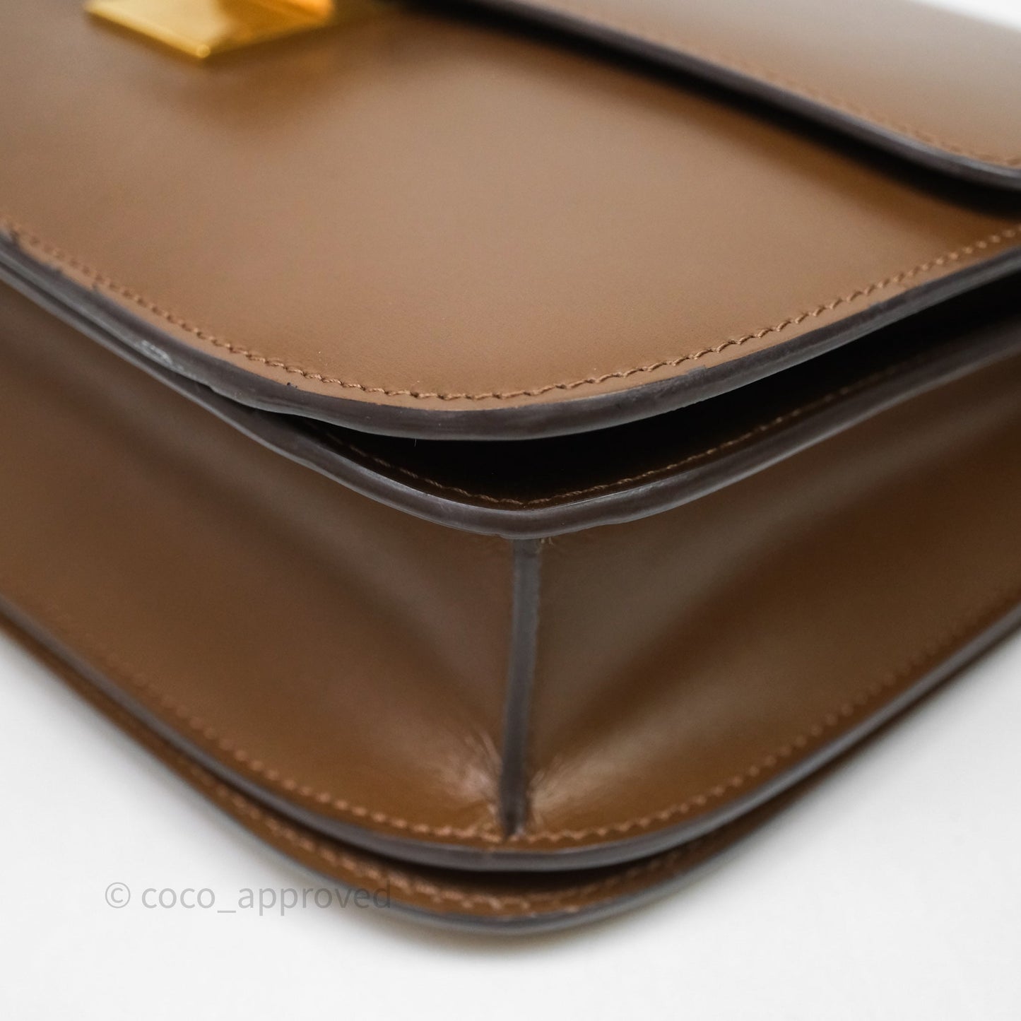 Celine Medium Classic Box Flap Caramel Calfskin