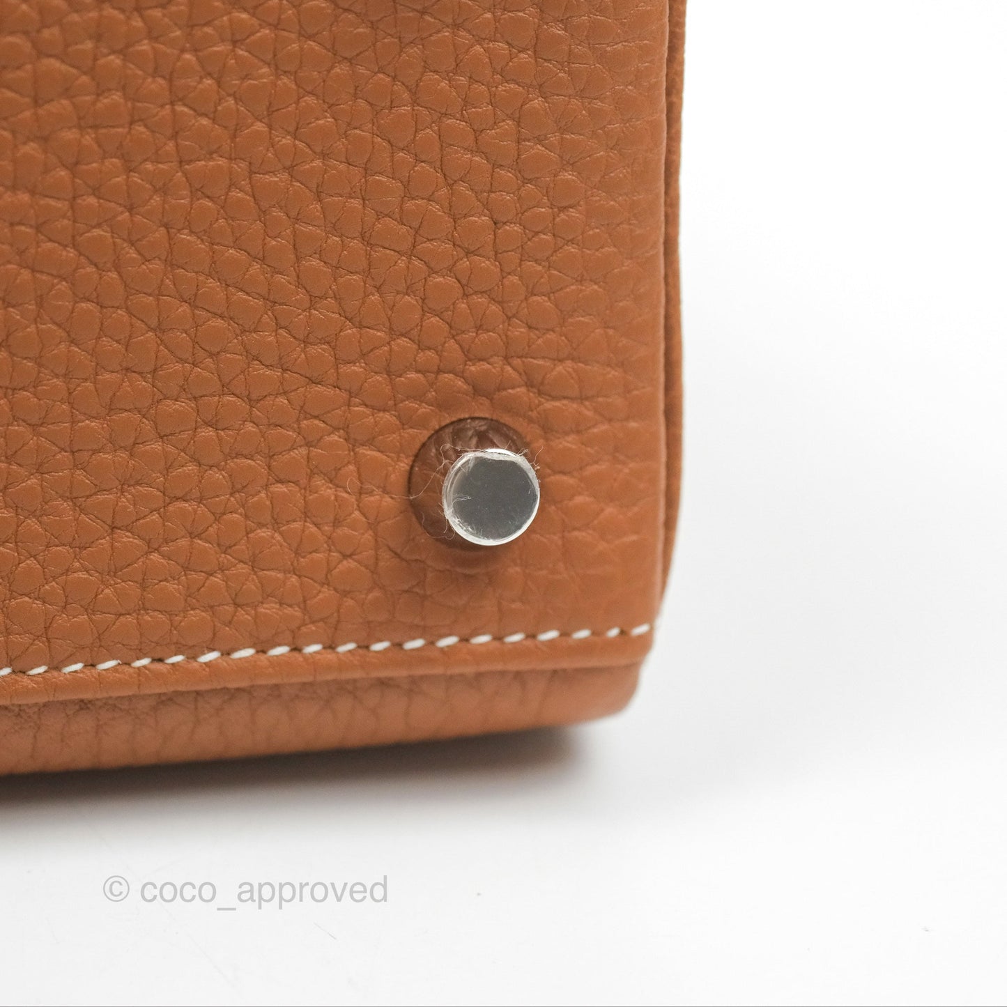 Hermès Retourne Kelly 25 Gold Togo Palladium Hardware
