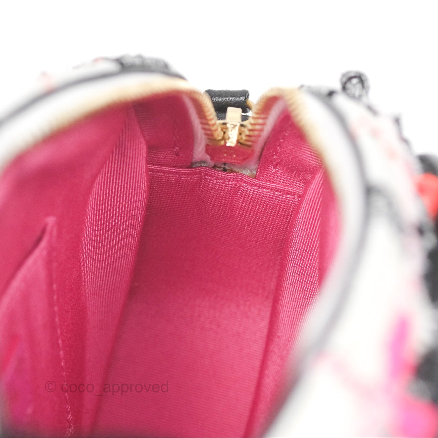 Chanel Coco Midnight Camera Case Black White Pink Tweed 20S
