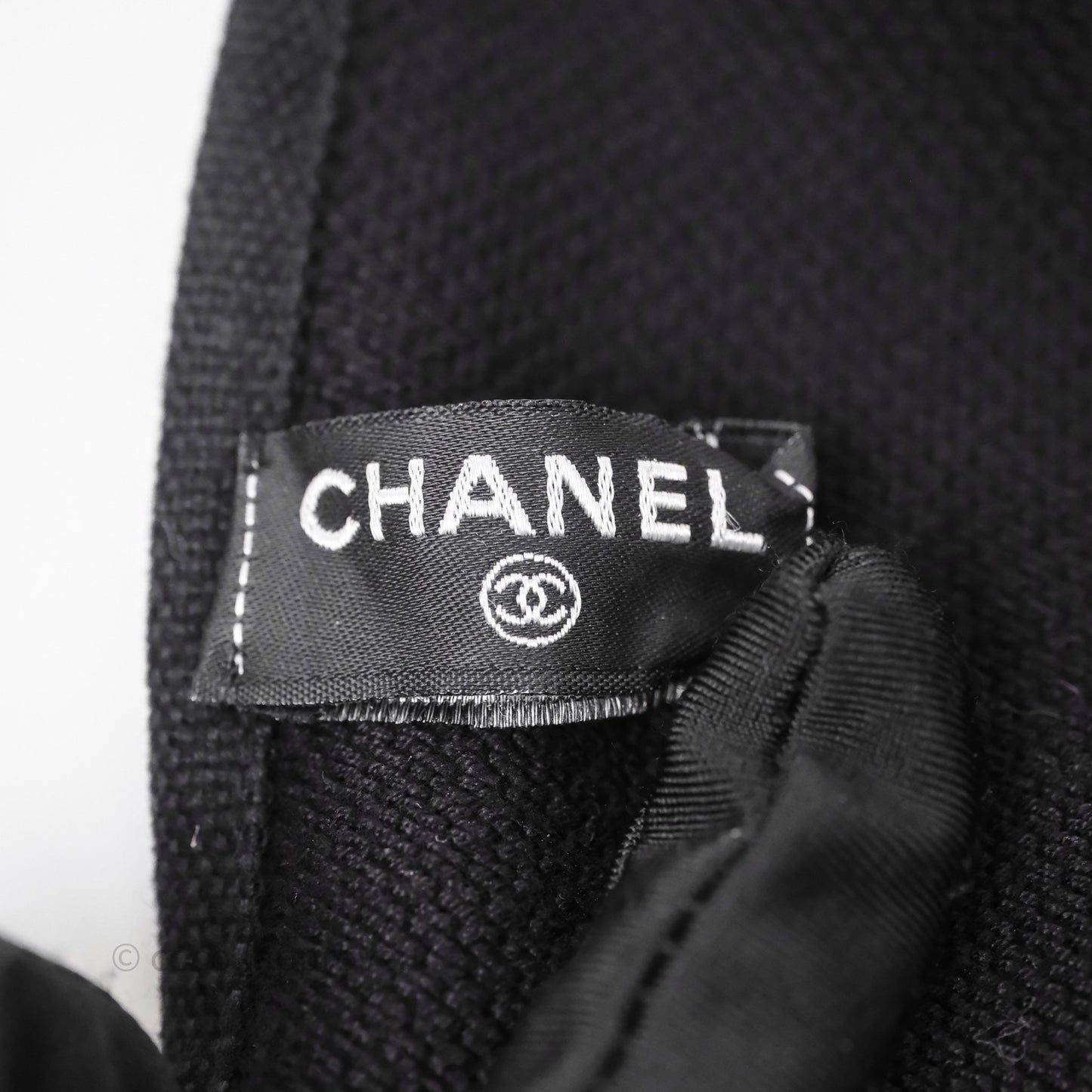 Chanel Black Fringe Beach Towel