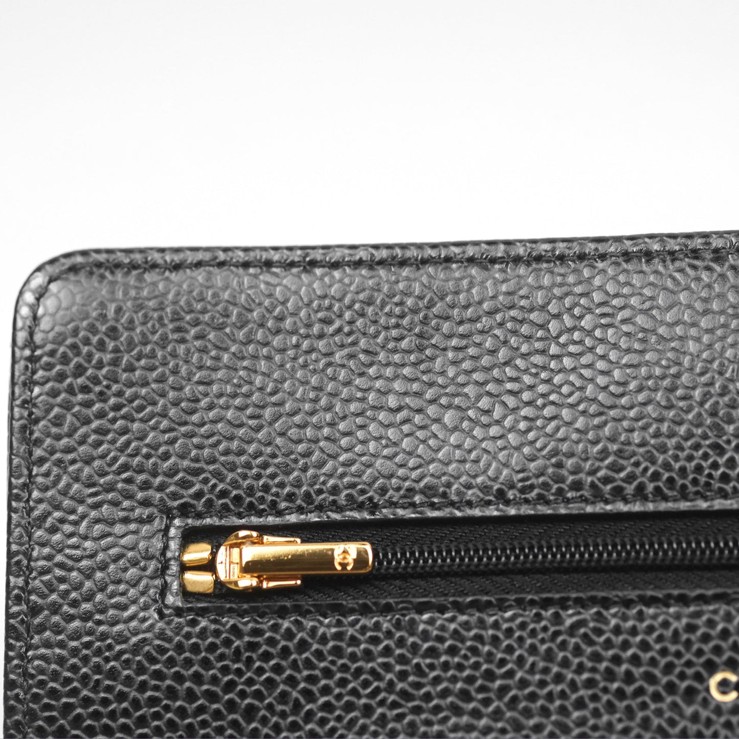 Chanel Classic Wallet On Chain WOC Quilted Black Caviar Gold Hardware