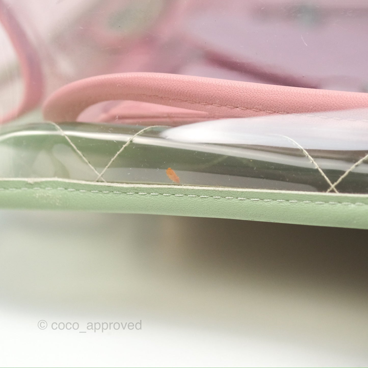 Chanel Coco Splash Blue/Green/Pink PVC Shopping Tote Bag
