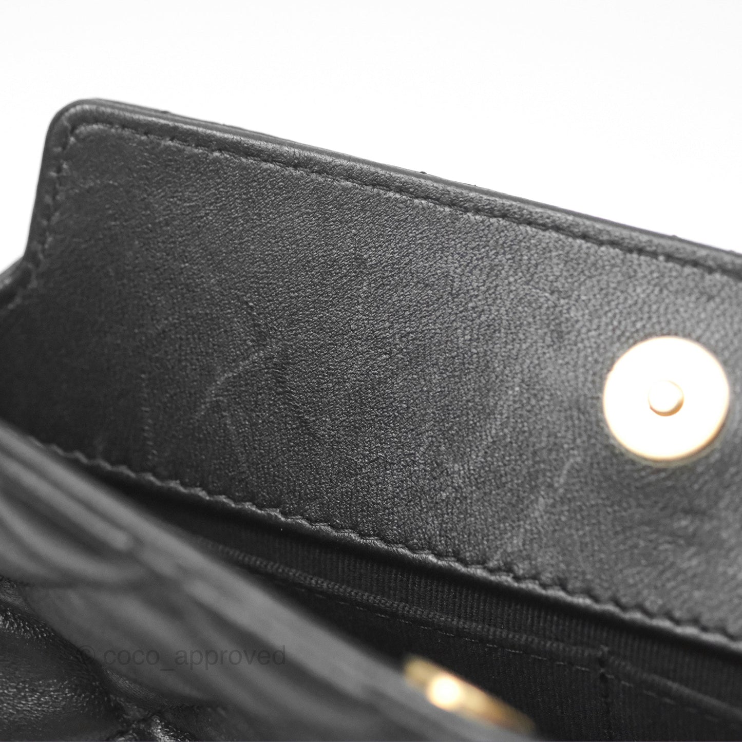 Chanel Clutch With Chain Black Lambskin Gold Hardware 23A