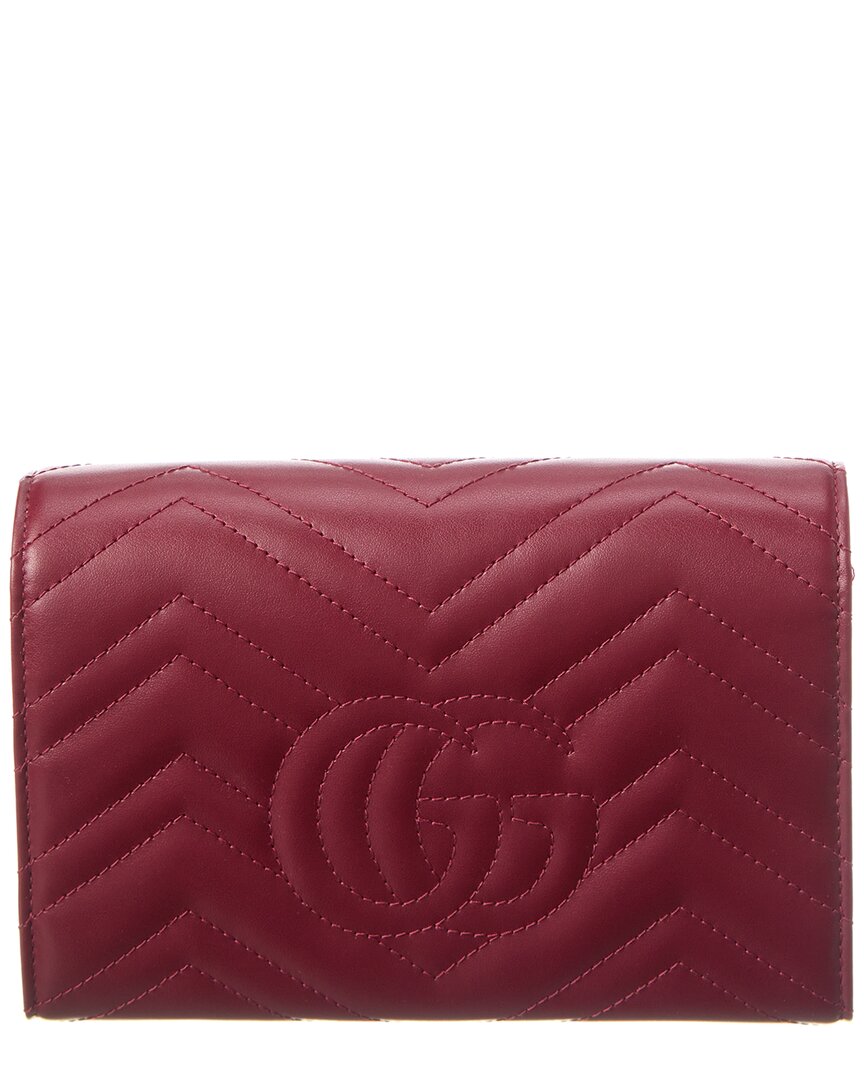 Luxury Gucci Trending 2025 GG Marmont Matelassé Leather Wallet On Chain