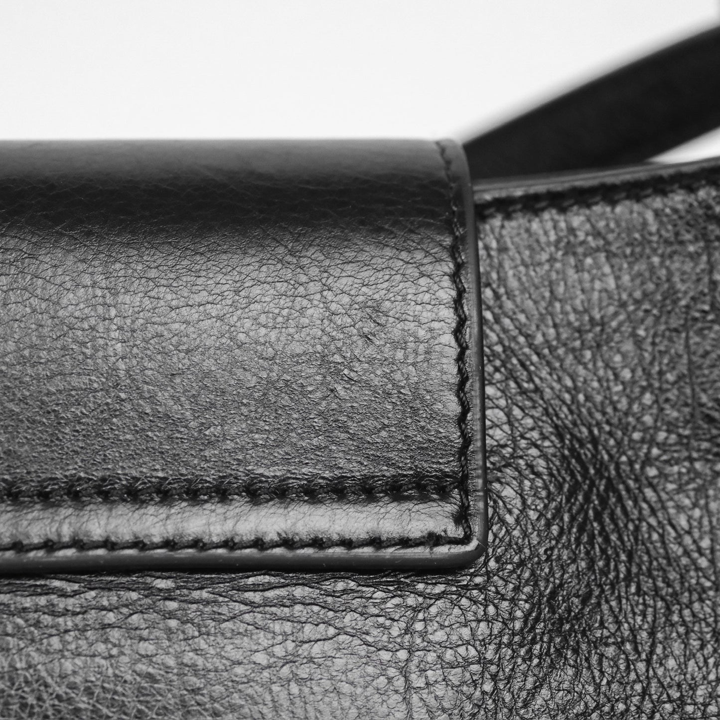 Celine Wiltern Clutch Black Calfskin